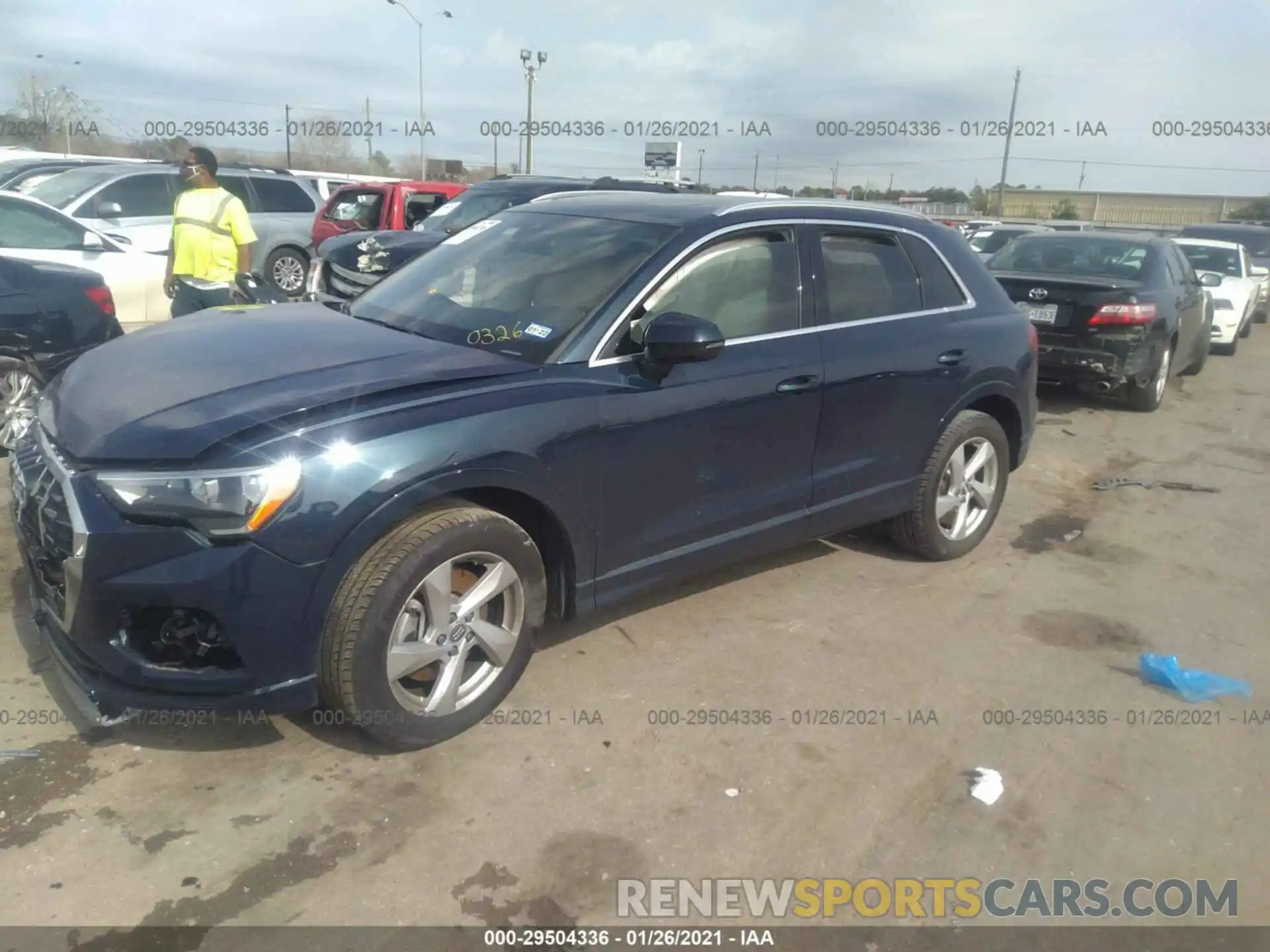 2 Photograph of a damaged car WA1AECF3XL1010326 AUDI Q3 2020