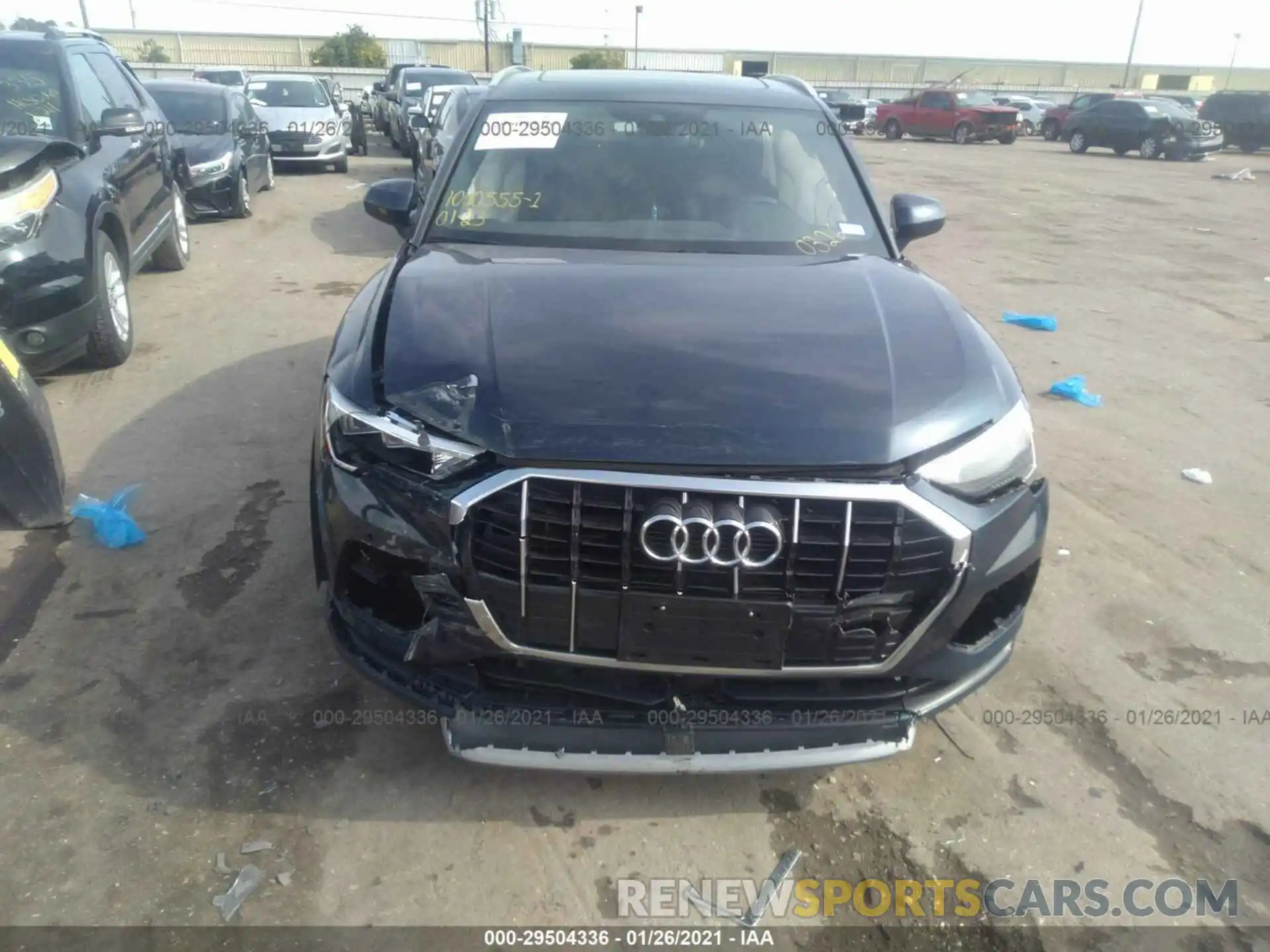 6 Фотография поврежденного автомобиля WA1AECF3XL1010326 AUDI Q3 2020