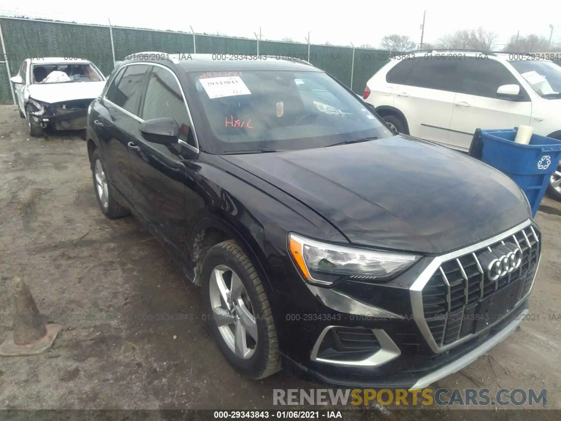 1 Photograph of a damaged car WA1AECF3XL1021553 AUDI Q3 2020