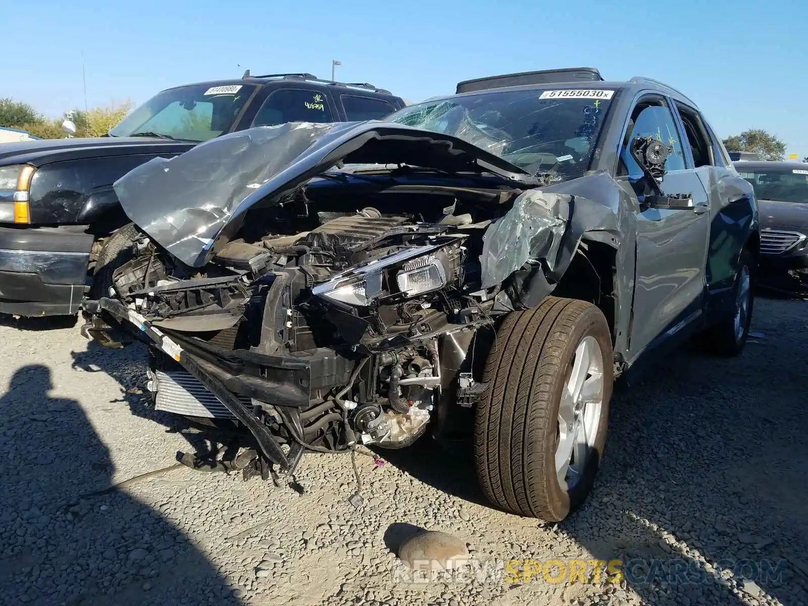 2 Photograph of a damaged car WA1AECF3XL1025425 AUDI Q3 2020