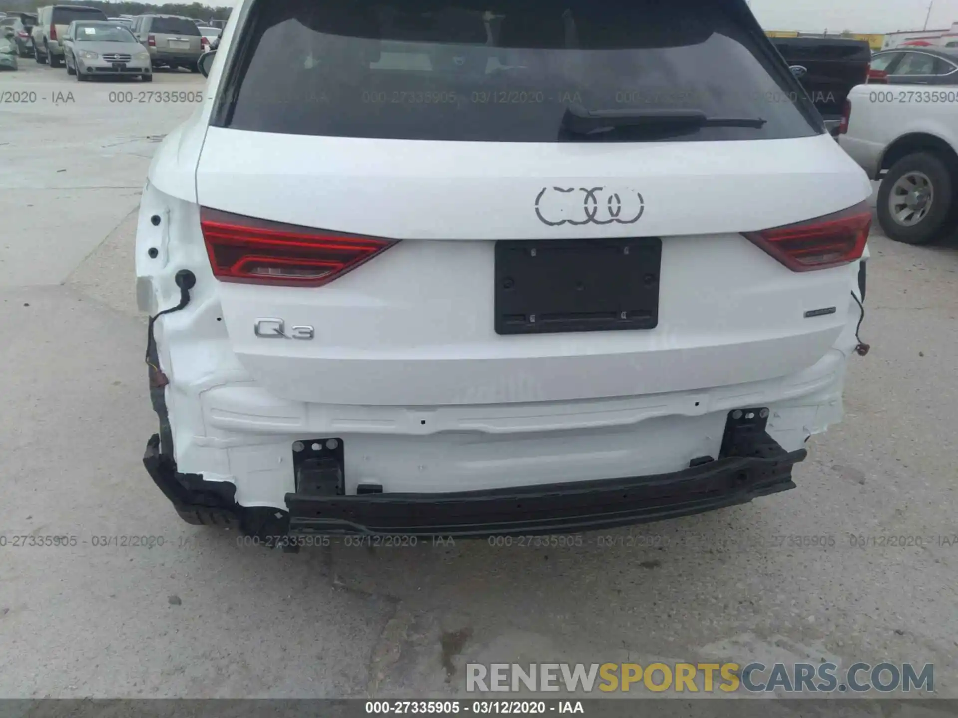 6 Photograph of a damaged car WA1AECF3XL1032603 AUDI Q3 2020