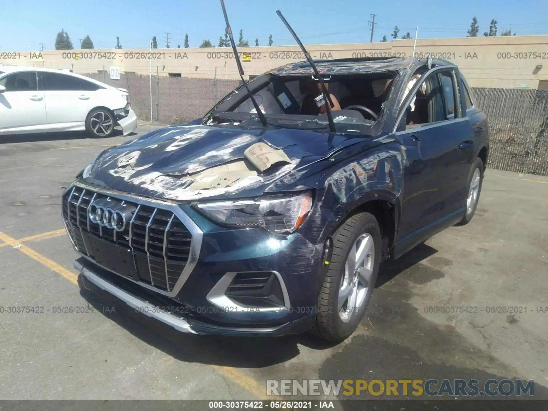 2 Фотография поврежденного автомобиля WA1AECF3XL1057775 AUDI Q3 2020