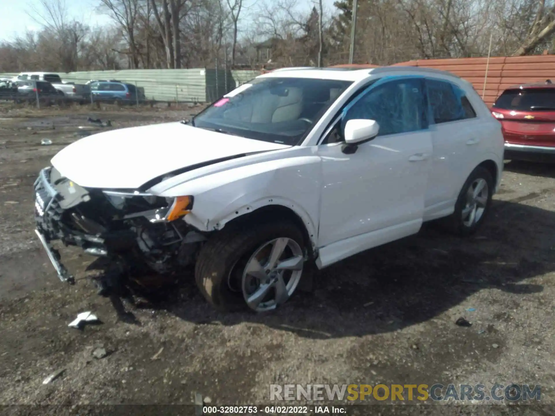 2 Photograph of a damaged car WA1AECF3XL1100673 AUDI Q3 2020