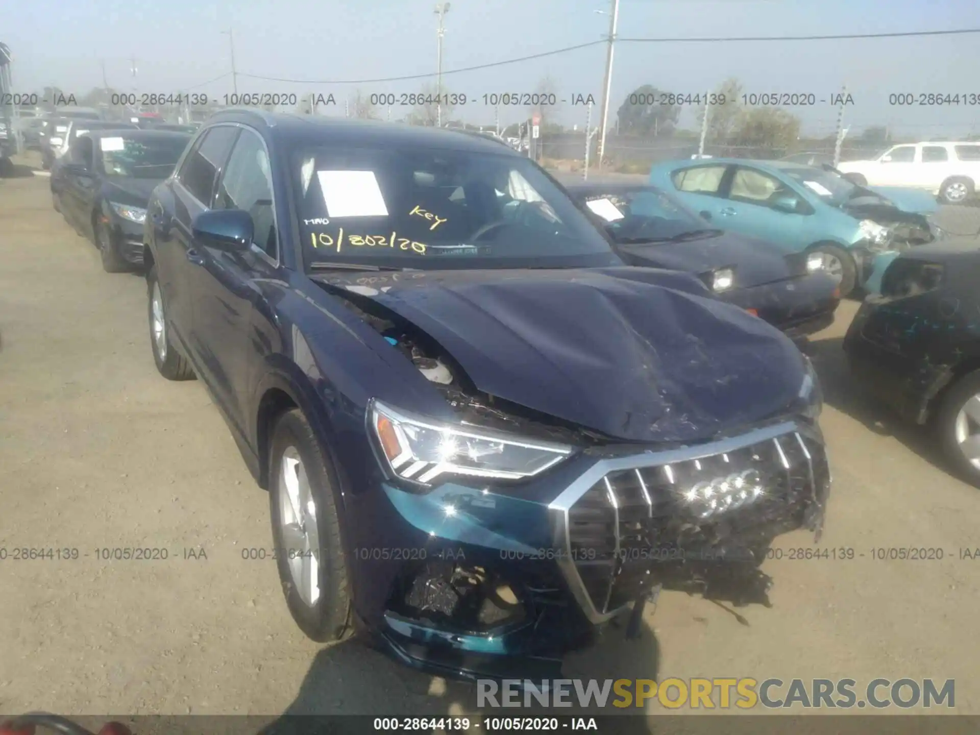 1 Photograph of a damaged car WA1BECF31L1119018 AUDI Q3 2020