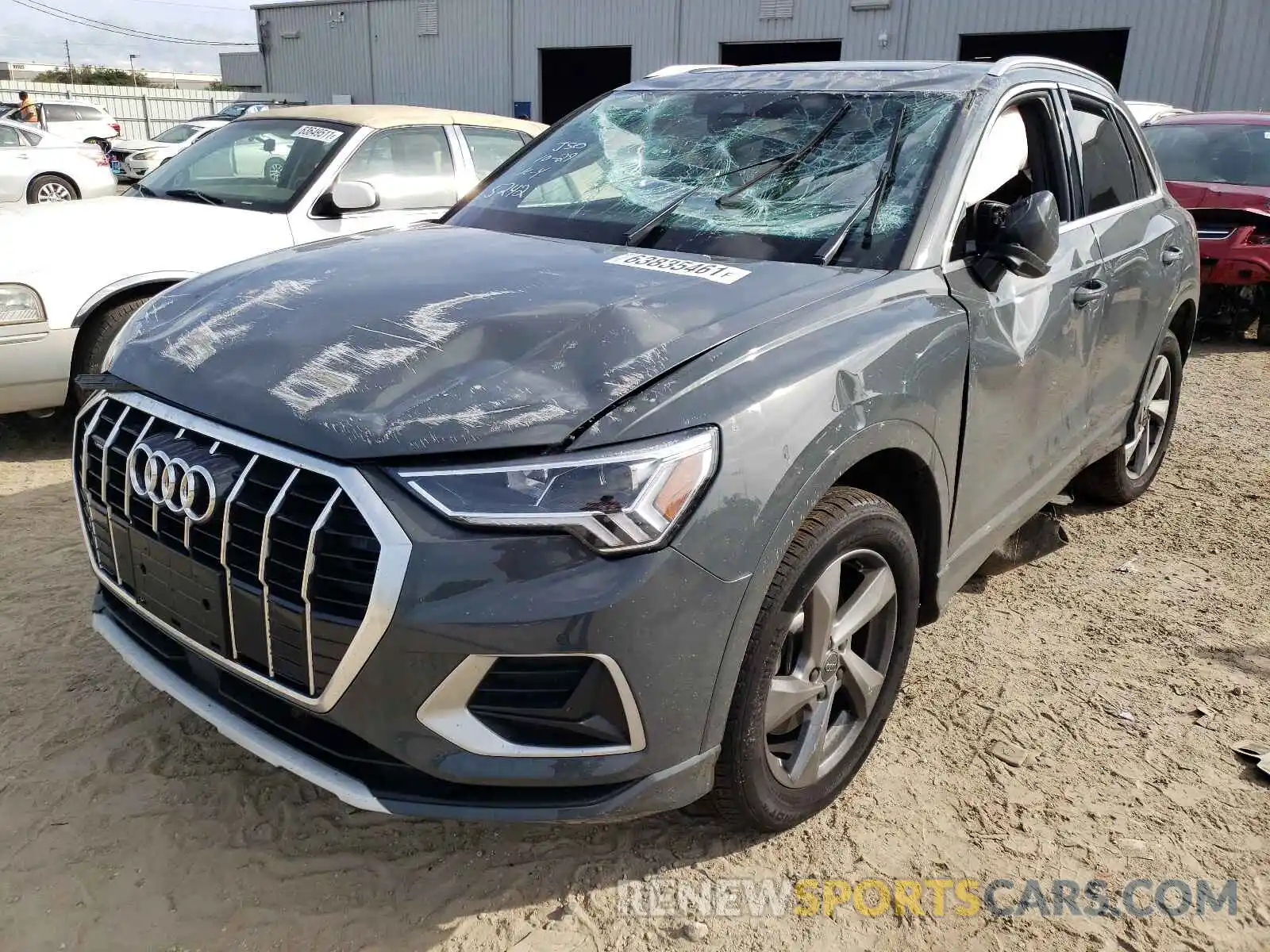 2 Photograph of a damaged car WA1BECF32L1105242 AUDI Q3 2020