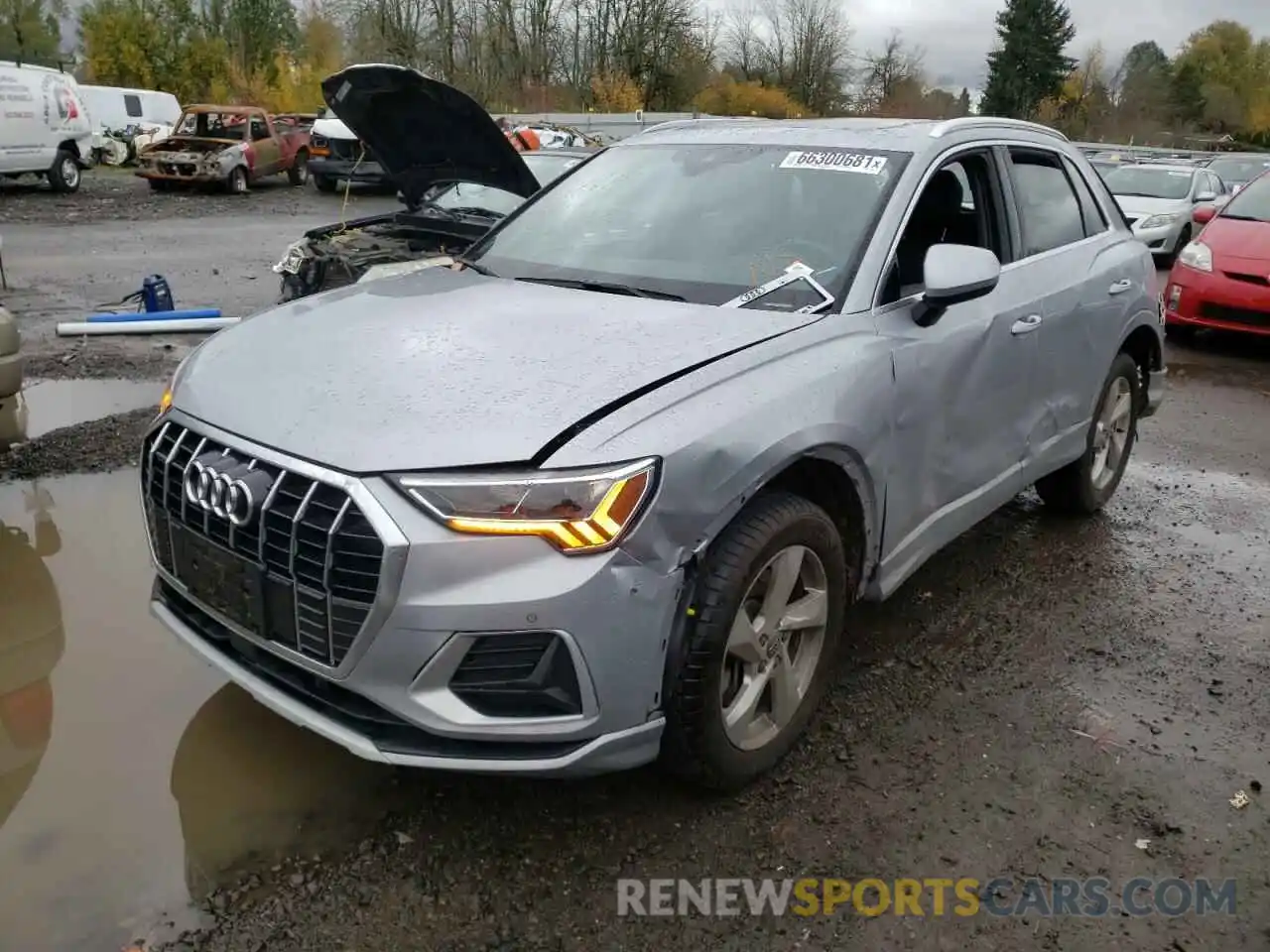 2 Фотография поврежденного автомобиля WA1BECF34L1002095 AUDI Q3 2020