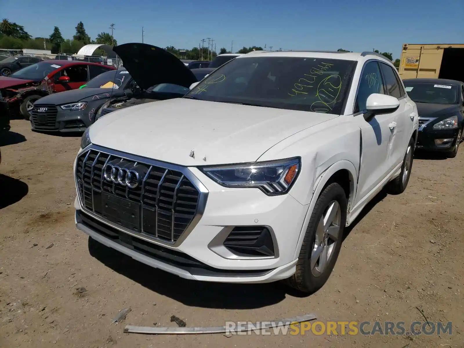 2 Photograph of a damaged car WA1BECF34L1080599 AUDI Q3 2020