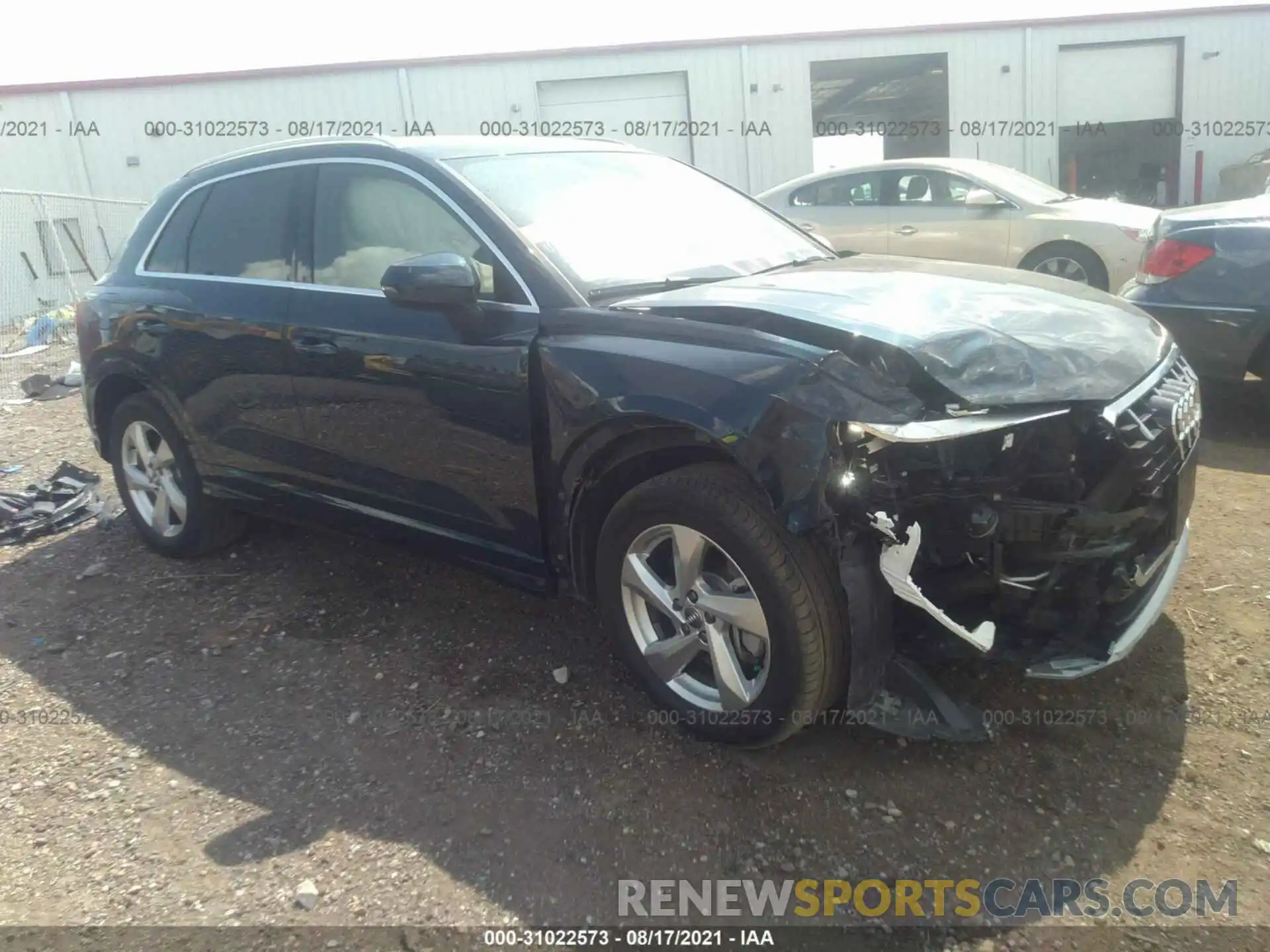 1 Photograph of a damaged car WA1BECF34L1082420 AUDI Q3 2020