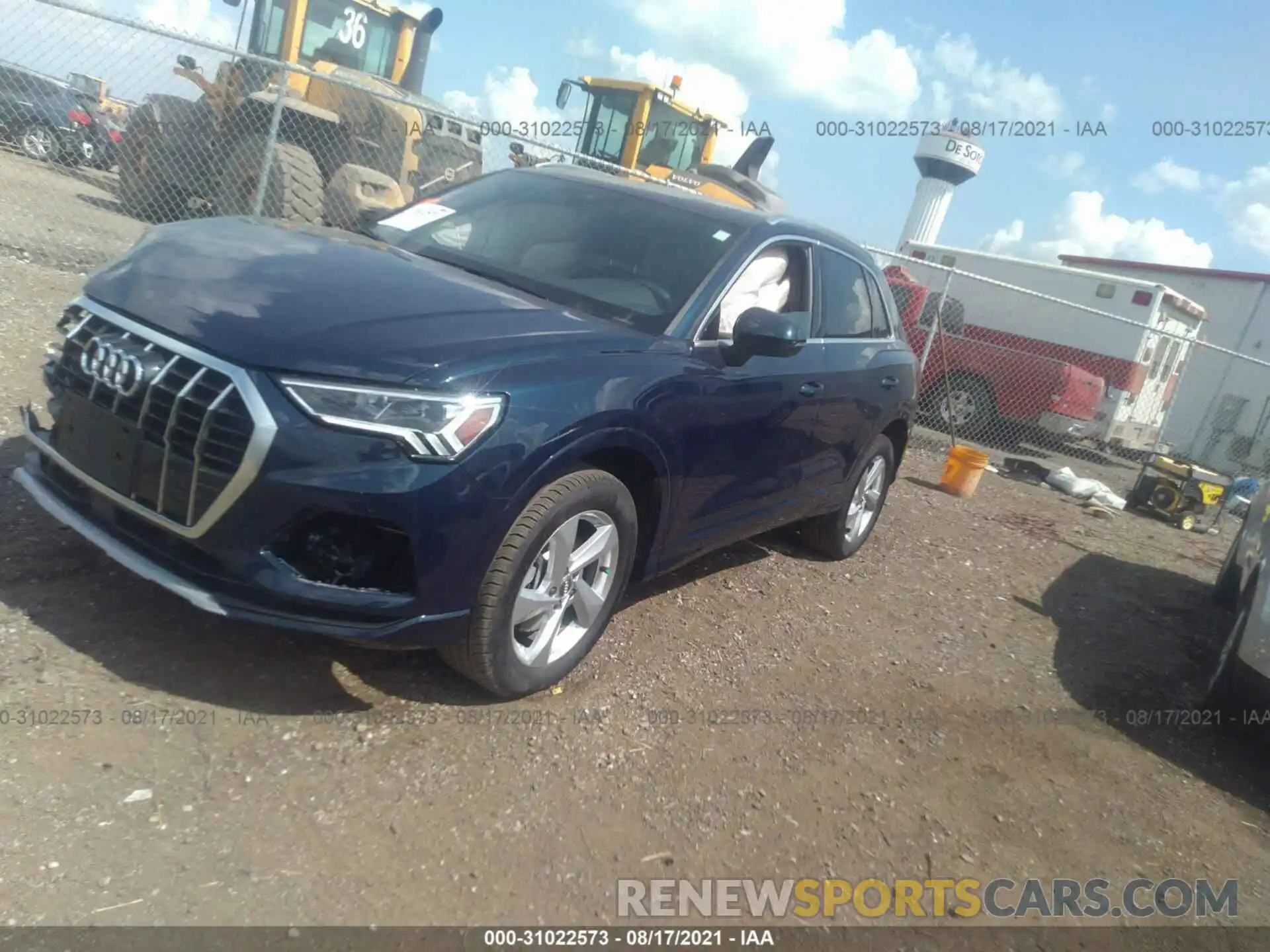 2 Photograph of a damaged car WA1BECF34L1082420 AUDI Q3 2020