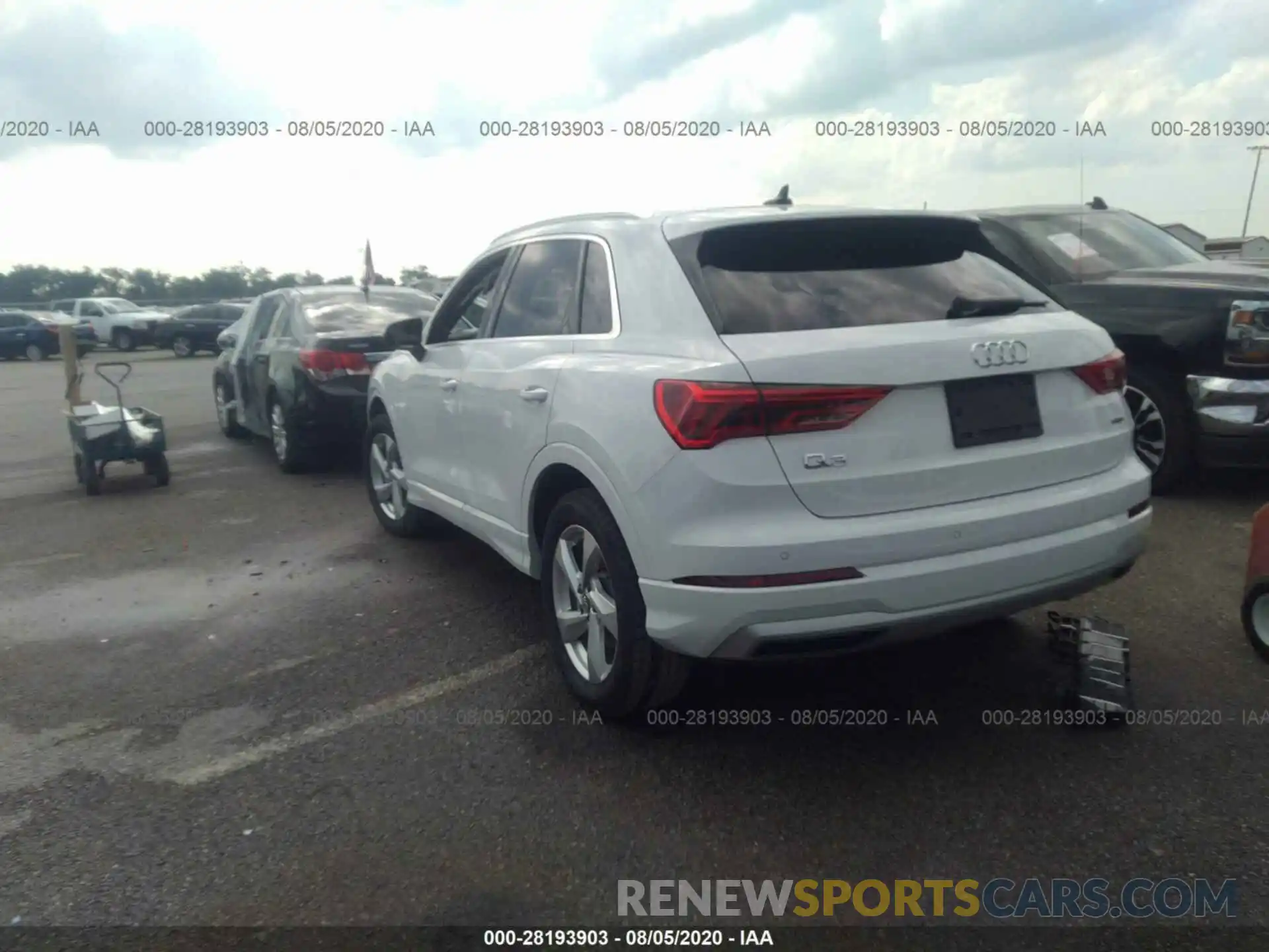 3 Фотография поврежденного автомобиля WA1BECF37L1018730 AUDI Q3 2020