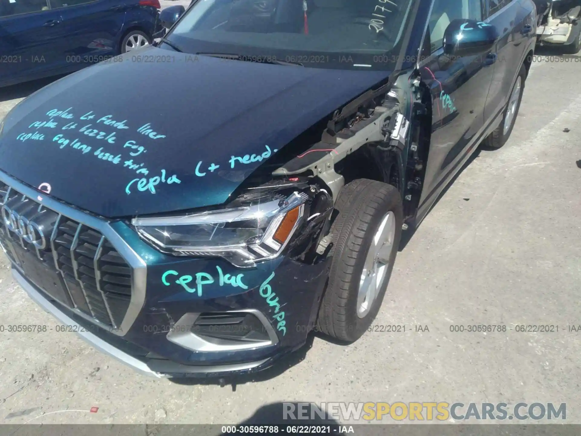 6 Photograph of a damaged car WA1BECF37L1113787 AUDI Q3 2020