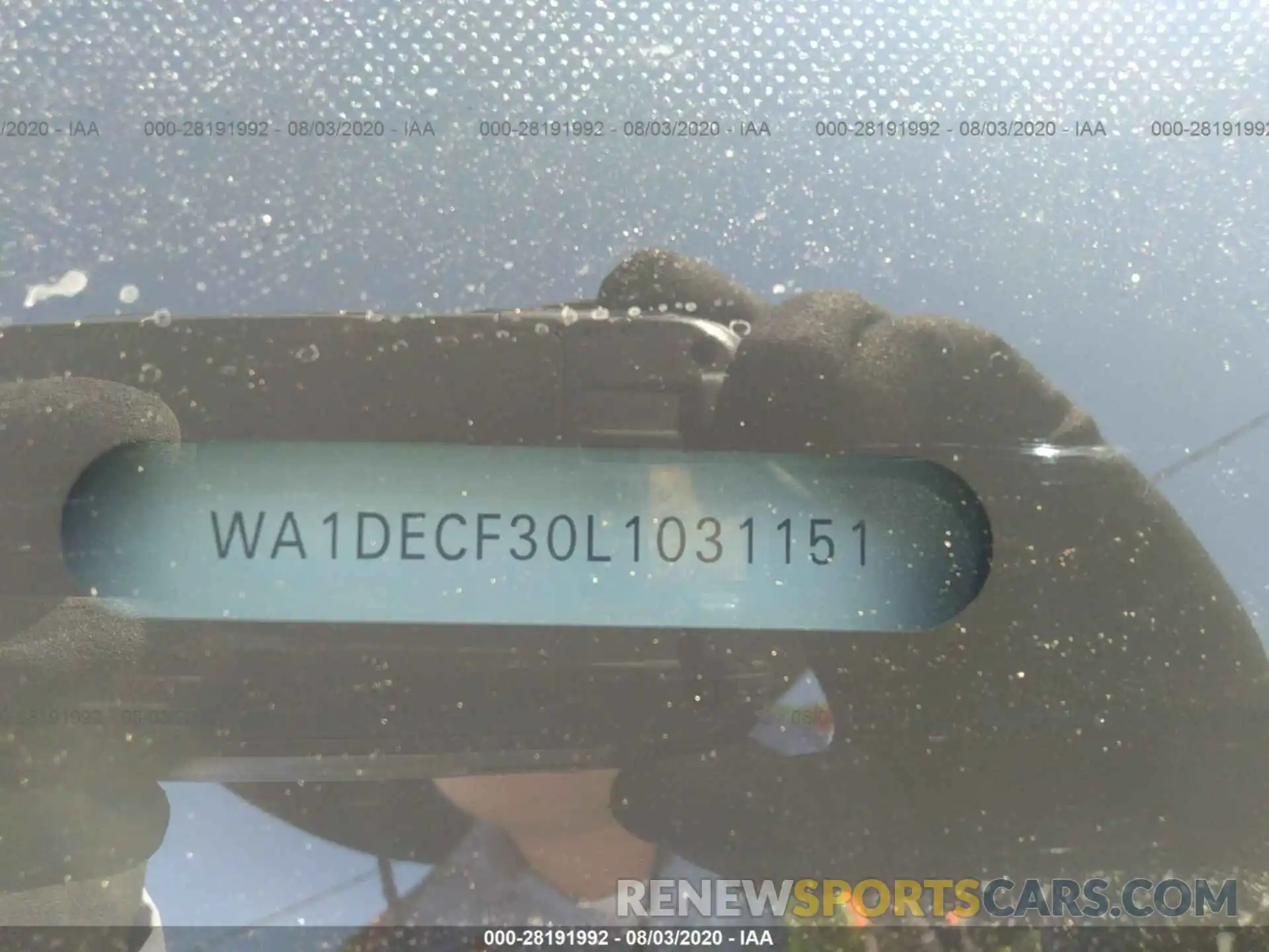 9 Photograph of a damaged car WA1DECF30L1031151 AUDI Q3 2020