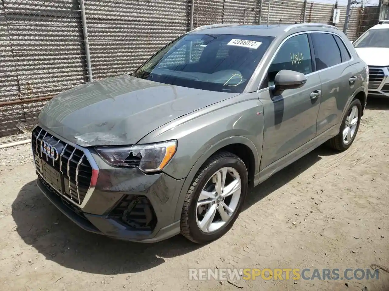 2 Photograph of a damaged car WA1DECF30L1032056 AUDI Q3 2020