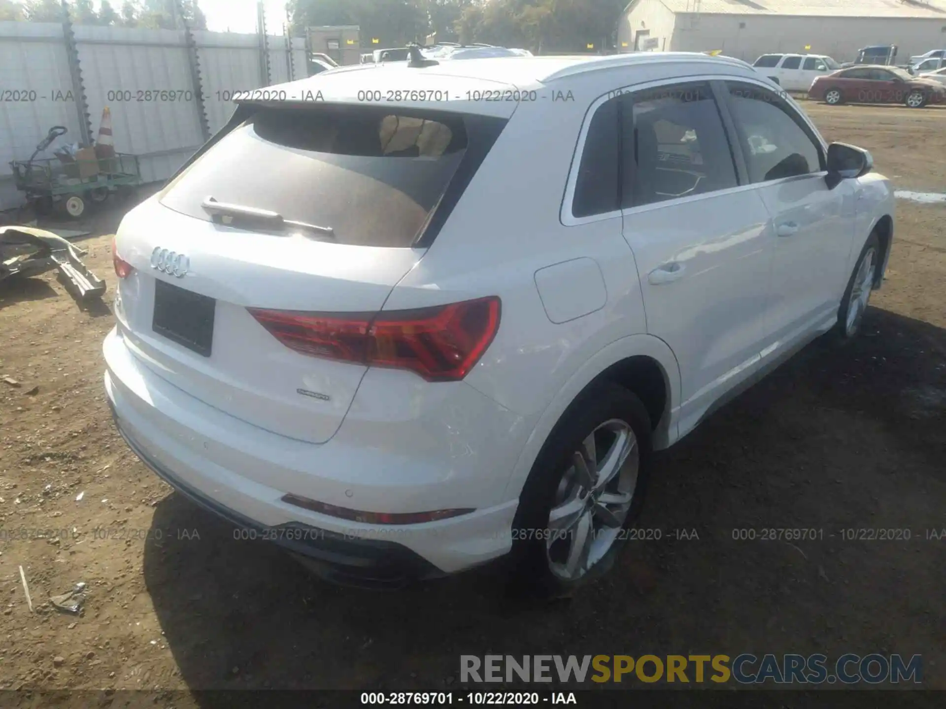 4 Фотография поврежденного автомобиля WA1DECF30L1040920 AUDI Q3 2020