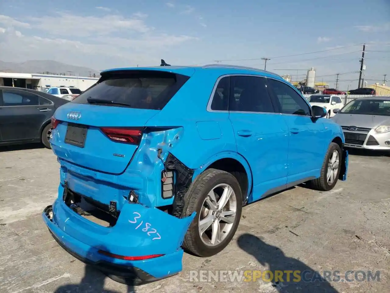 4 Фотография поврежденного автомобиля WA1DECF30L1121173 AUDI Q3 2020