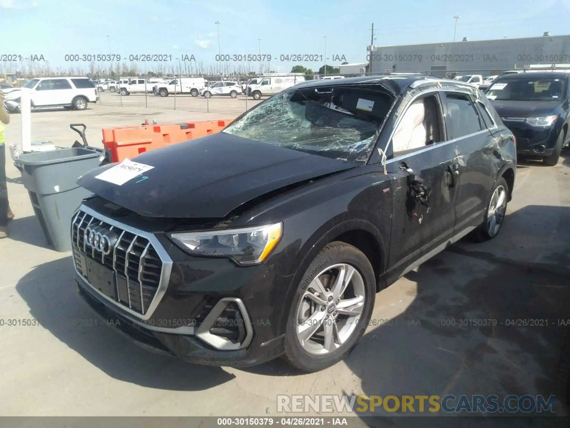 2 Photograph of a damaged car WA1DECF38L1108476 AUDI Q3 2020