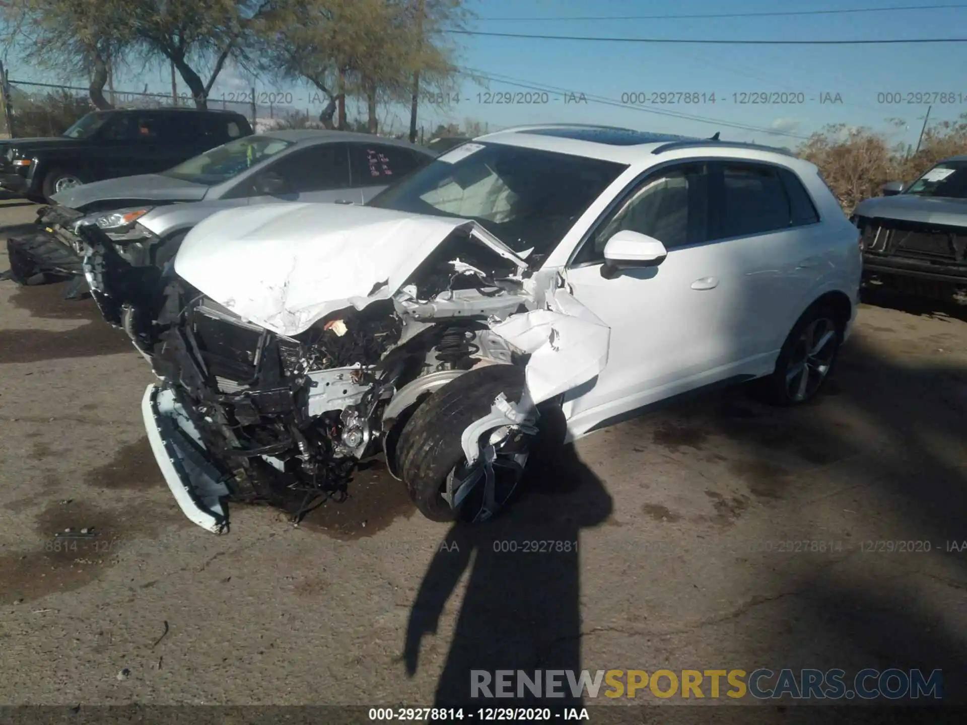 2 Photograph of a damaged car WA1EECF30L1007887 AUDI Q3 2020