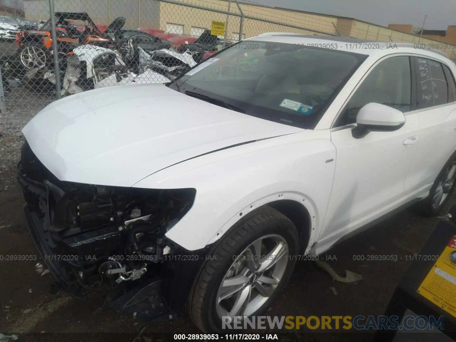 2 Photograph of a damaged car WA1EECF30L1104216 AUDI Q3 2020