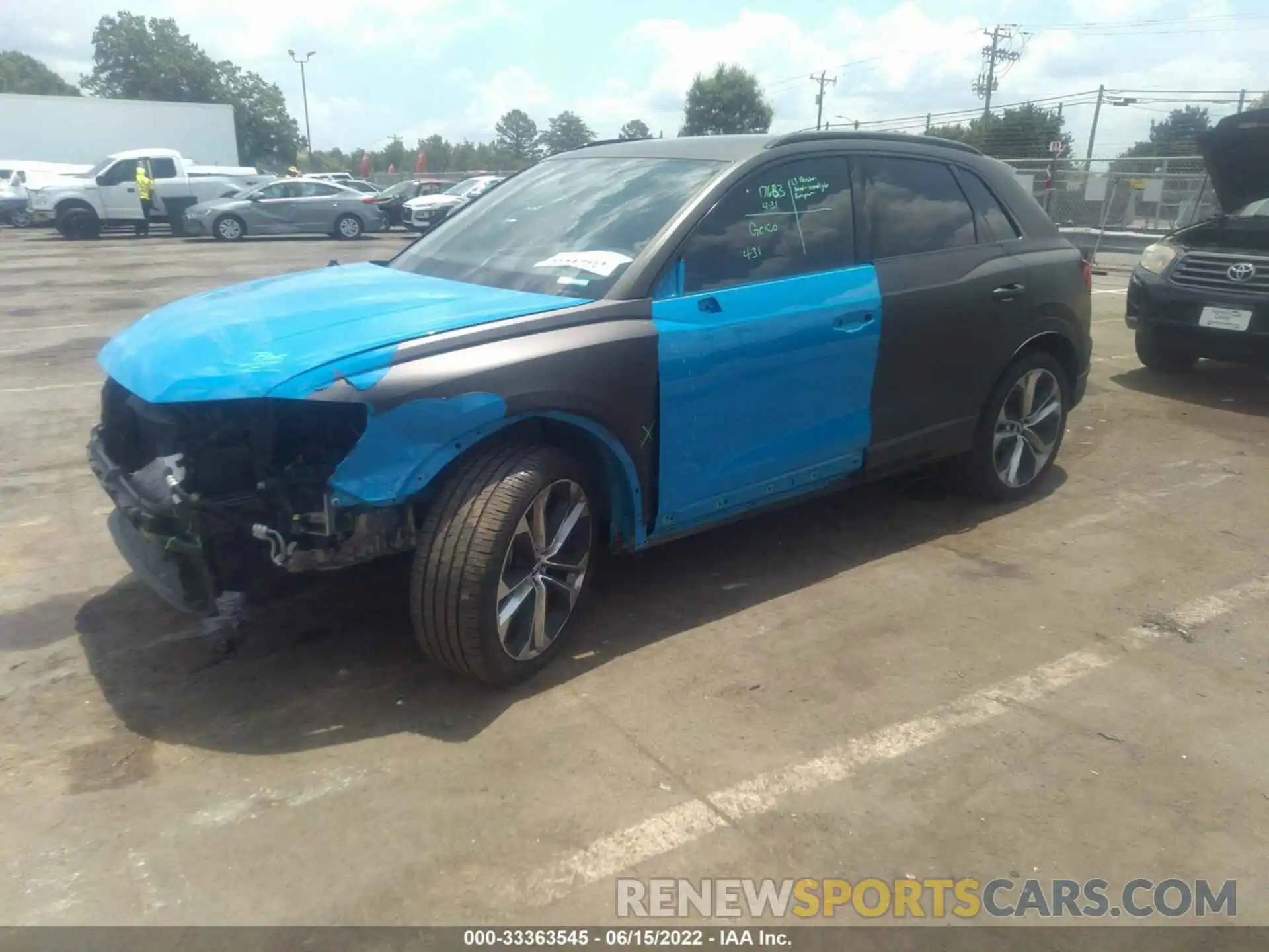 2 Photograph of a damaged car WA1EECF31L1014847 AUDI Q3 2020