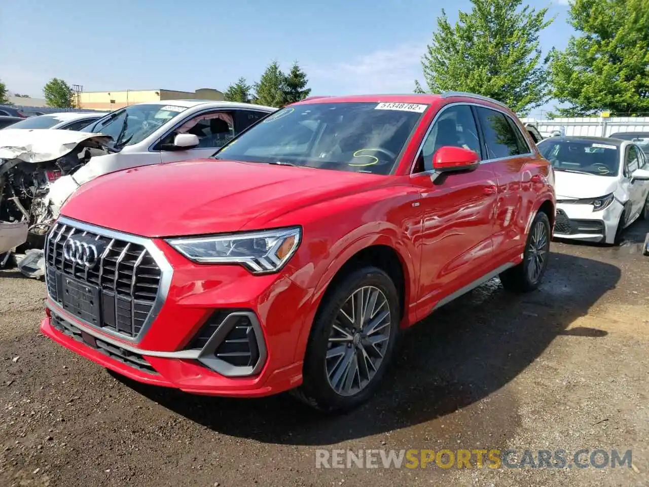 2 Photograph of a damaged car WA1EECF31L1041451 AUDI Q3 2020