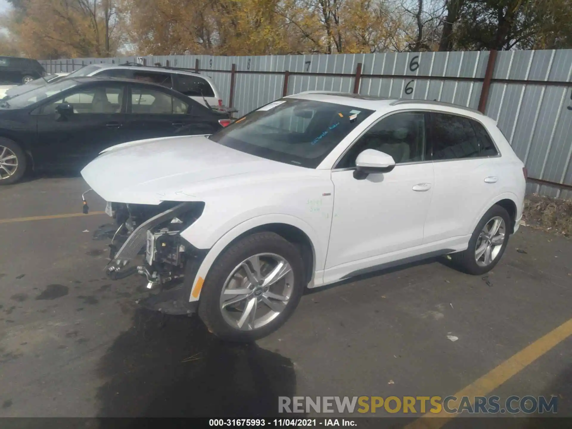 2 Photograph of a damaged car WA1EECF33L1004207 AUDI Q3 2020