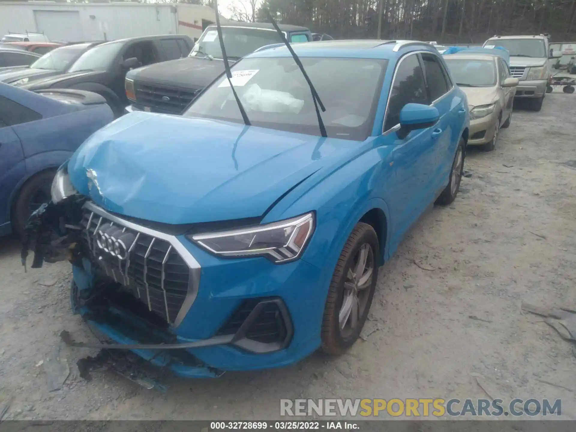 2 Фотография поврежденного автомобиля WA1EECF34L1013398 AUDI Q3 2020