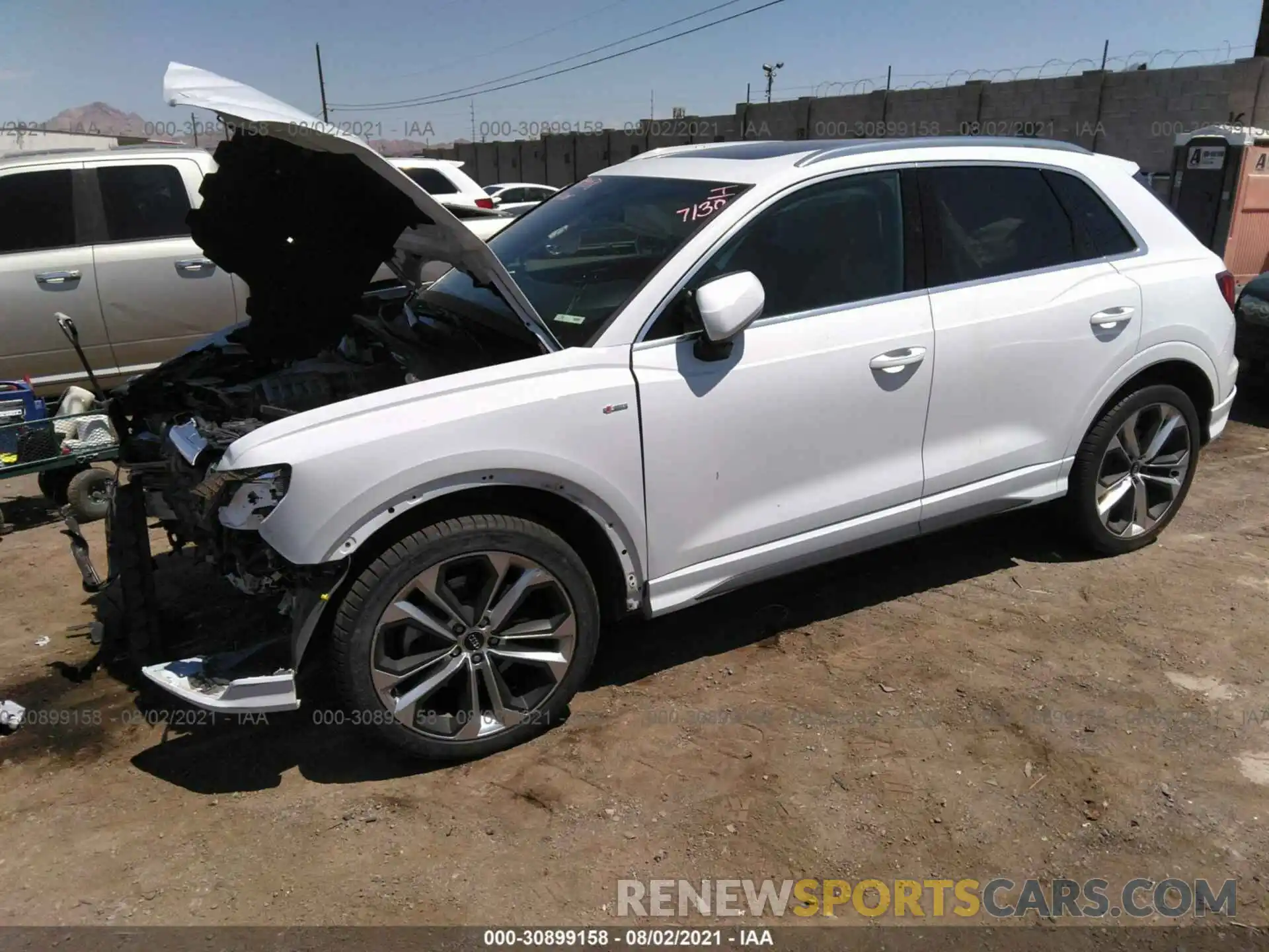 2 Photograph of a damaged car WA1EECF35L1021817 AUDI Q3 2020