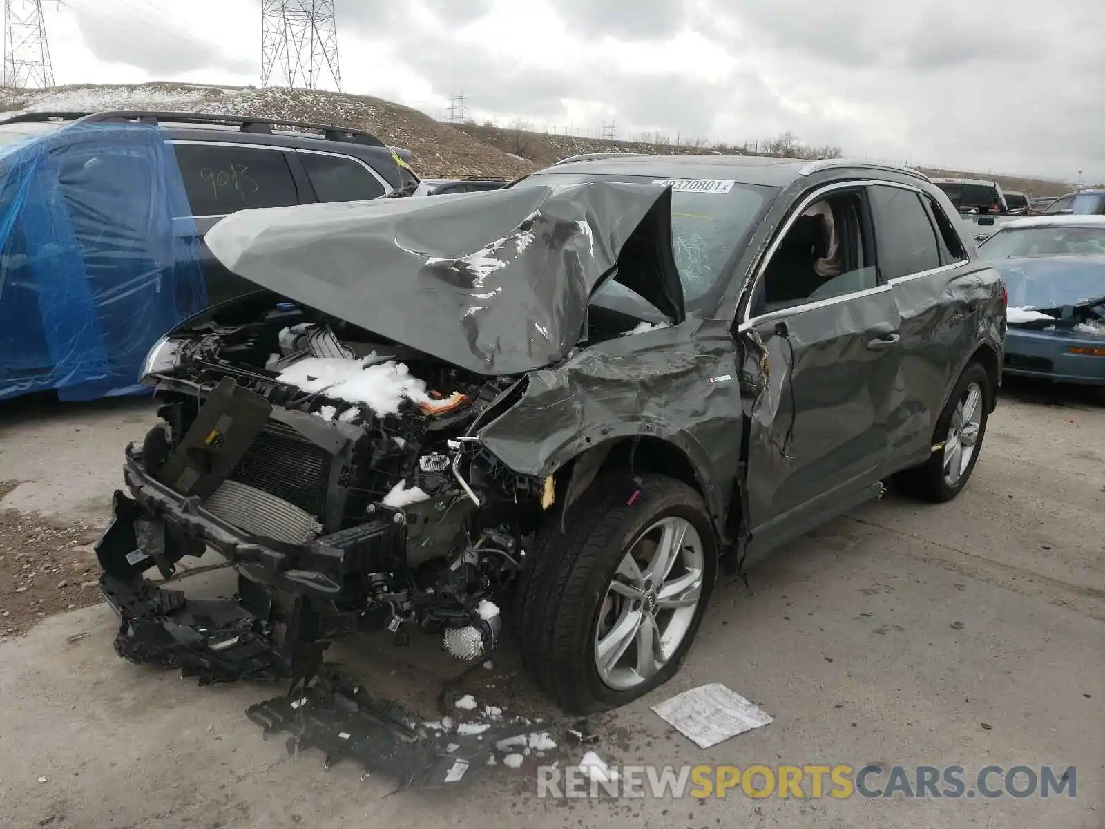 2 Photograph of a damaged car WA1EECF35L1038455 AUDI Q3 2020