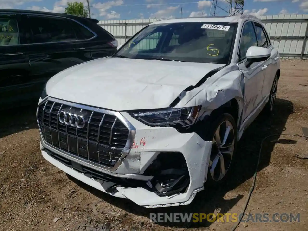 2 Photograph of a damaged car WA1EECF36L1021390 AUDI Q3 2020