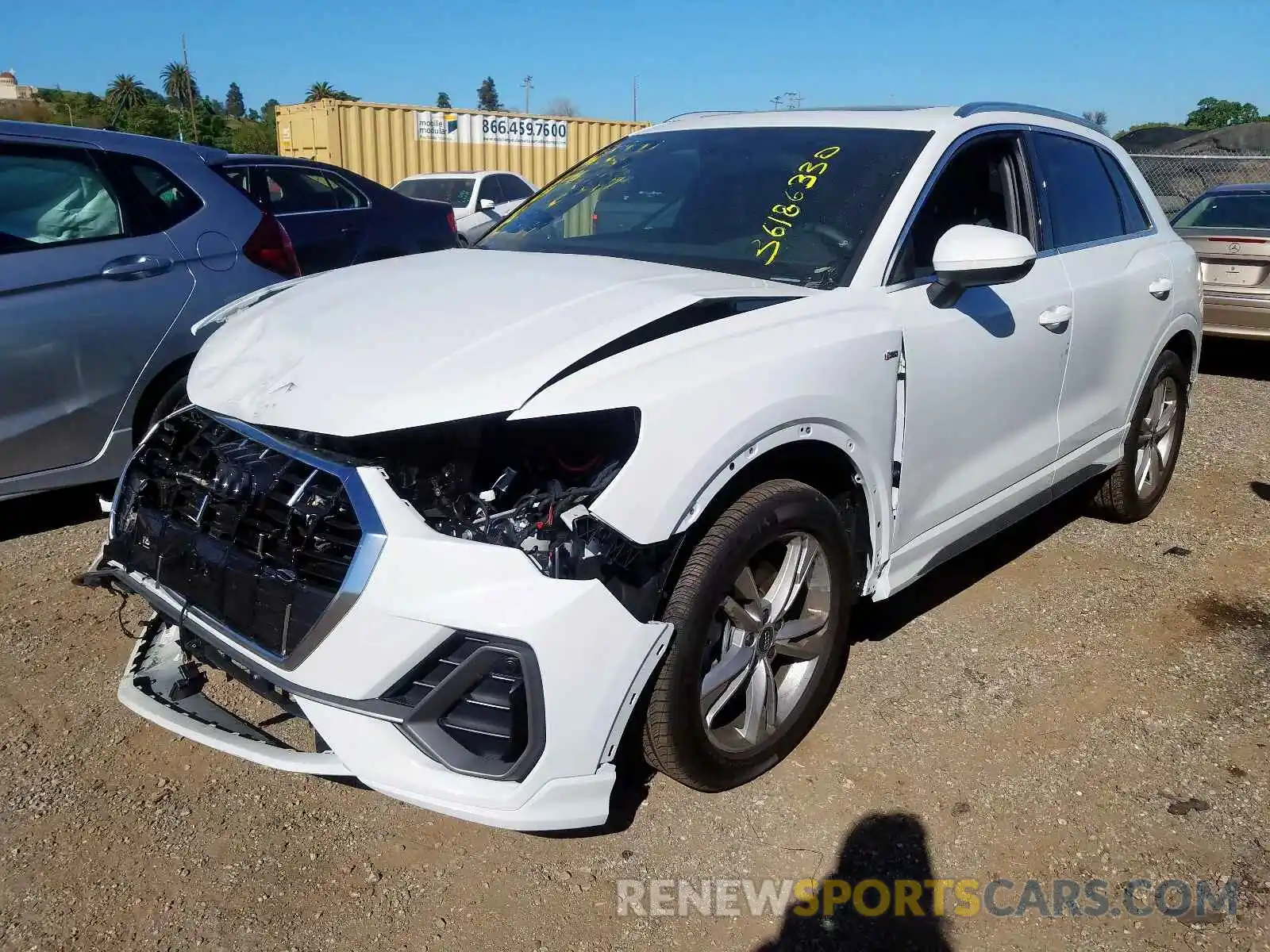 2 Photograph of a damaged car WA1EECF37L1031250 AUDI Q3 2020