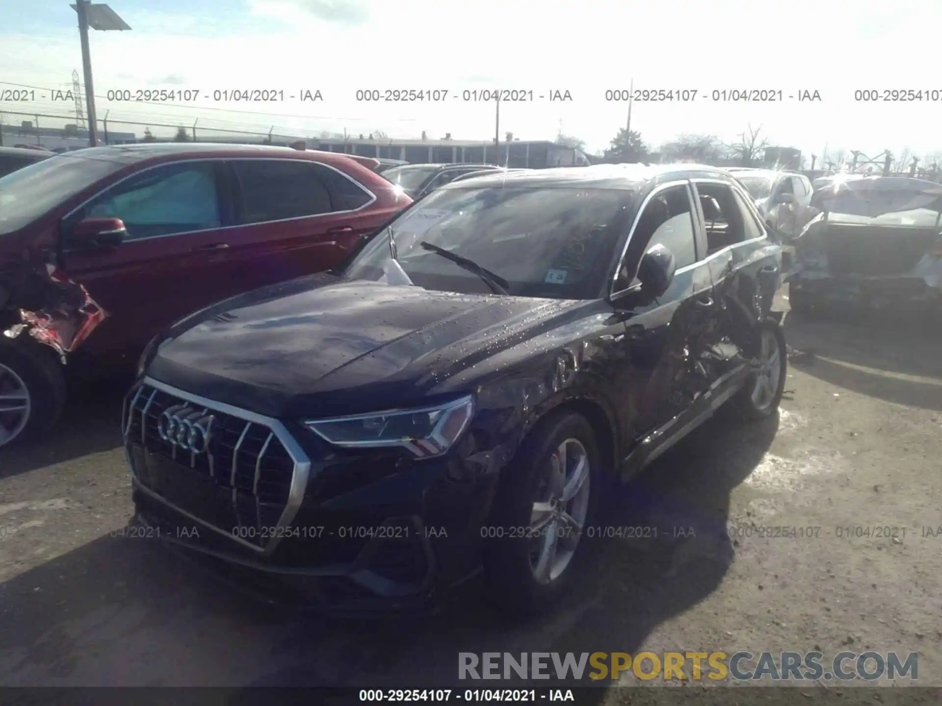 2 Photograph of a damaged car WA1EECF37L1043057 AUDI Q3 2020