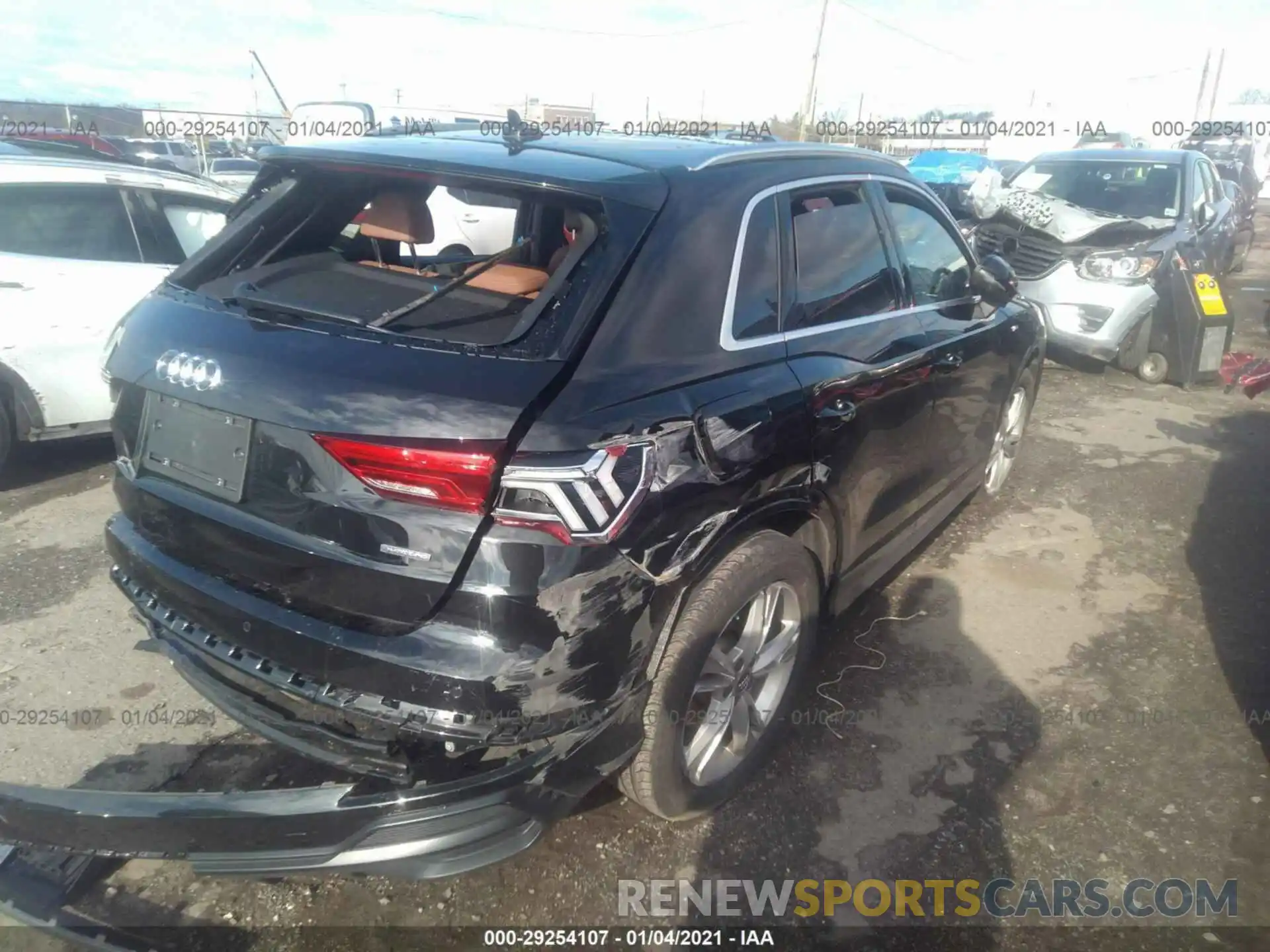 4 Photograph of a damaged car WA1EECF37L1043057 AUDI Q3 2020