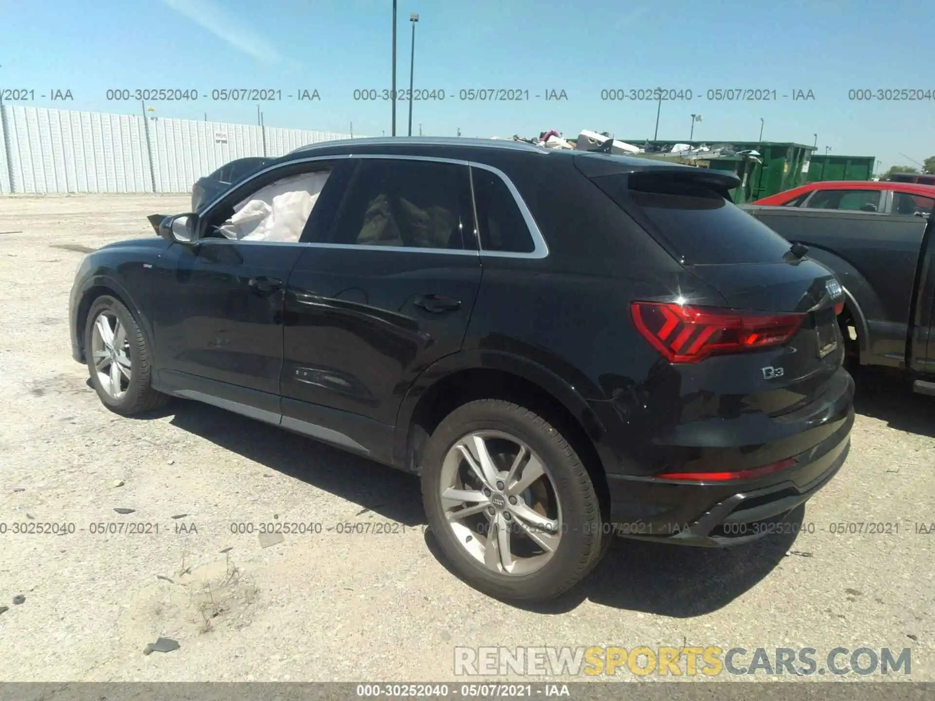 3 Photograph of a damaged car WA1EECF38L1053063 AUDI Q3 2020