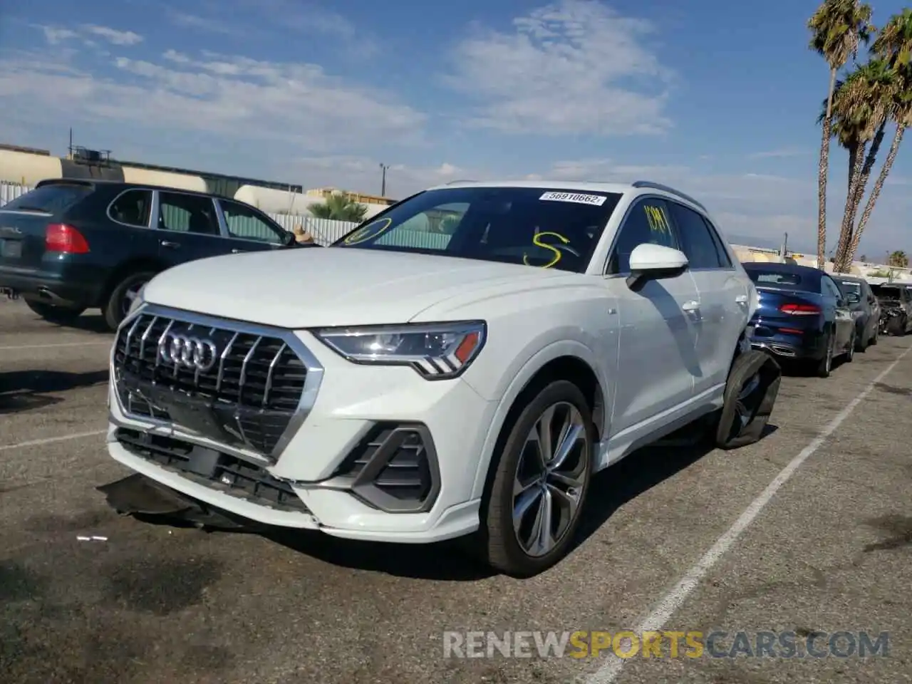 2 Photograph of a damaged car WA1EECF39L1022484 AUDI Q3 2020