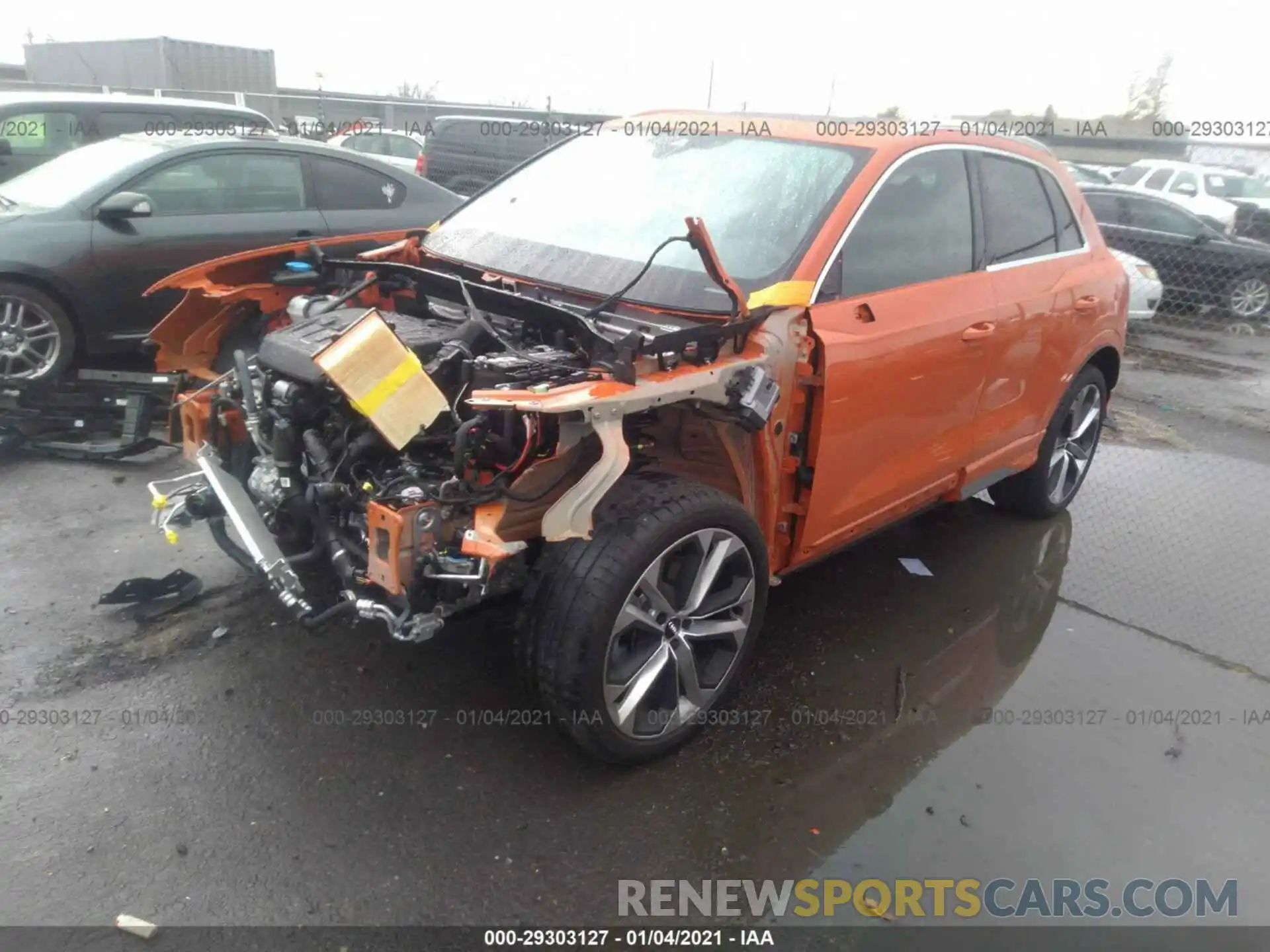 2 Photograph of a damaged car WA1EECF39L1122018 AUDI Q3 2020