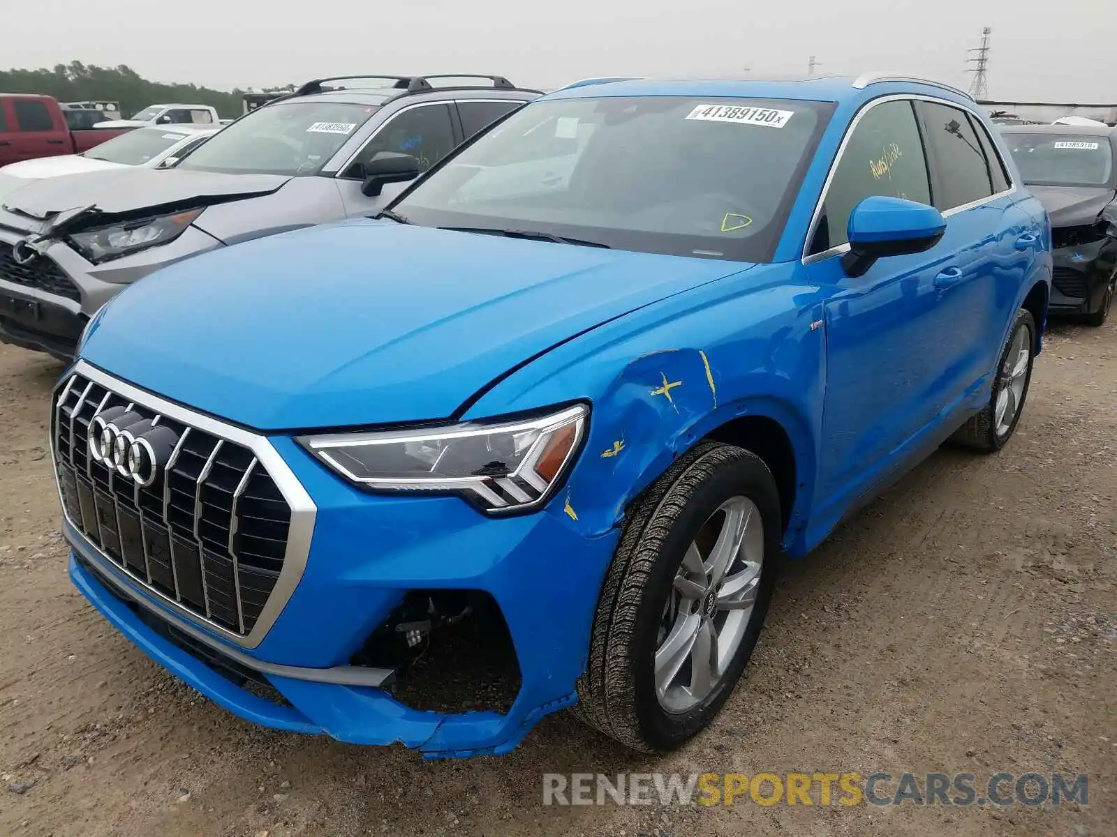 2 Фотография поврежденного автомобиля WA1EECF3XL1038578 AUDI Q3 2020