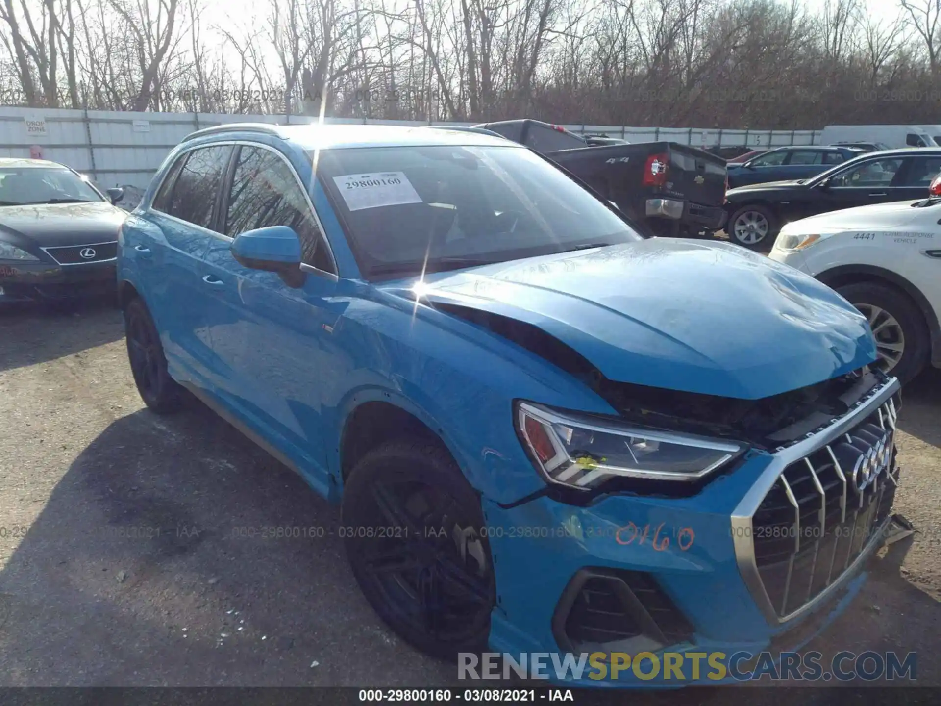 1 Photograph of a damaged car WA1EECF3XL1074058 AUDI Q3 2020