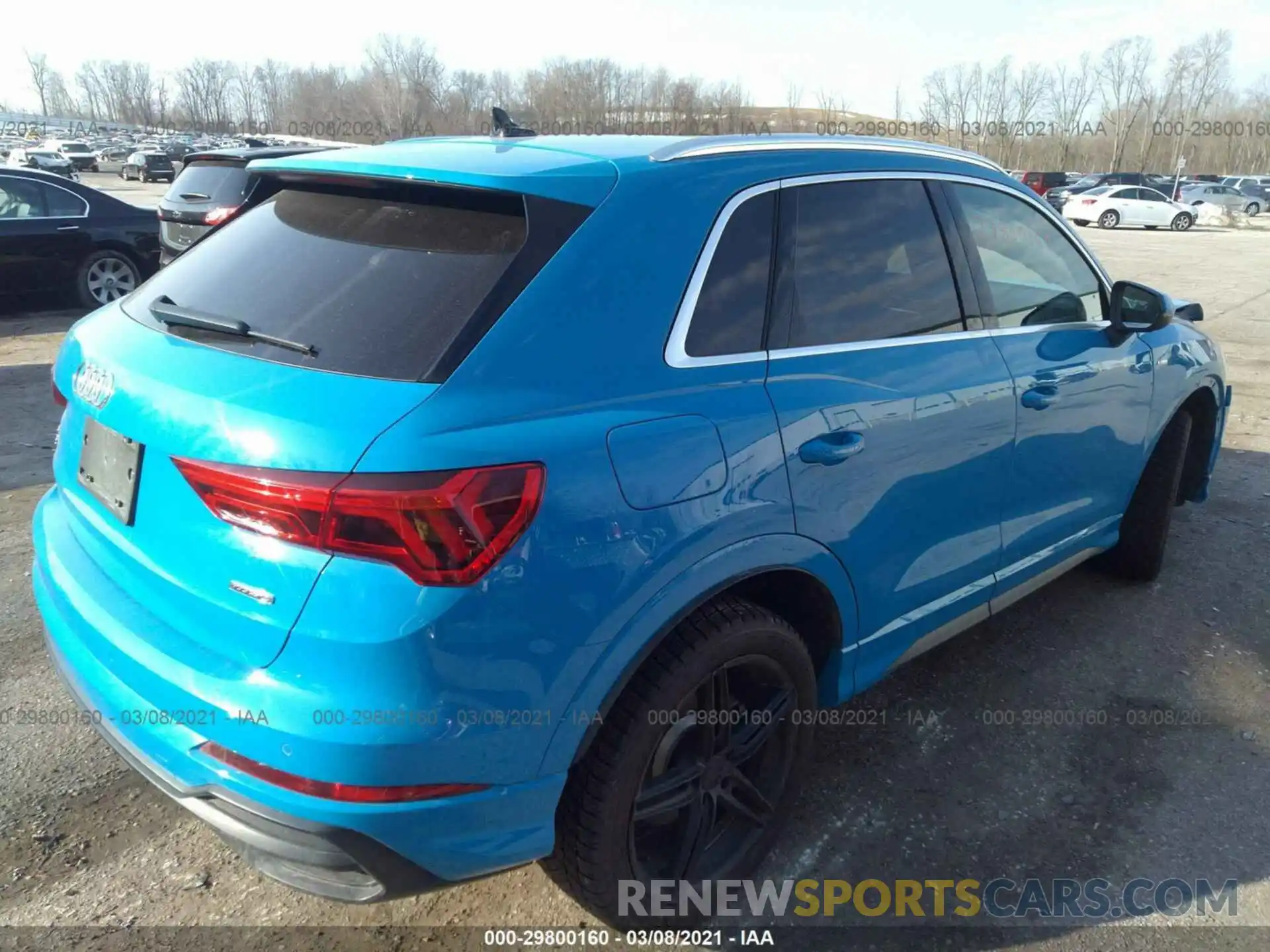 4 Фотография поврежденного автомобиля WA1EECF3XL1074058 AUDI Q3 2020