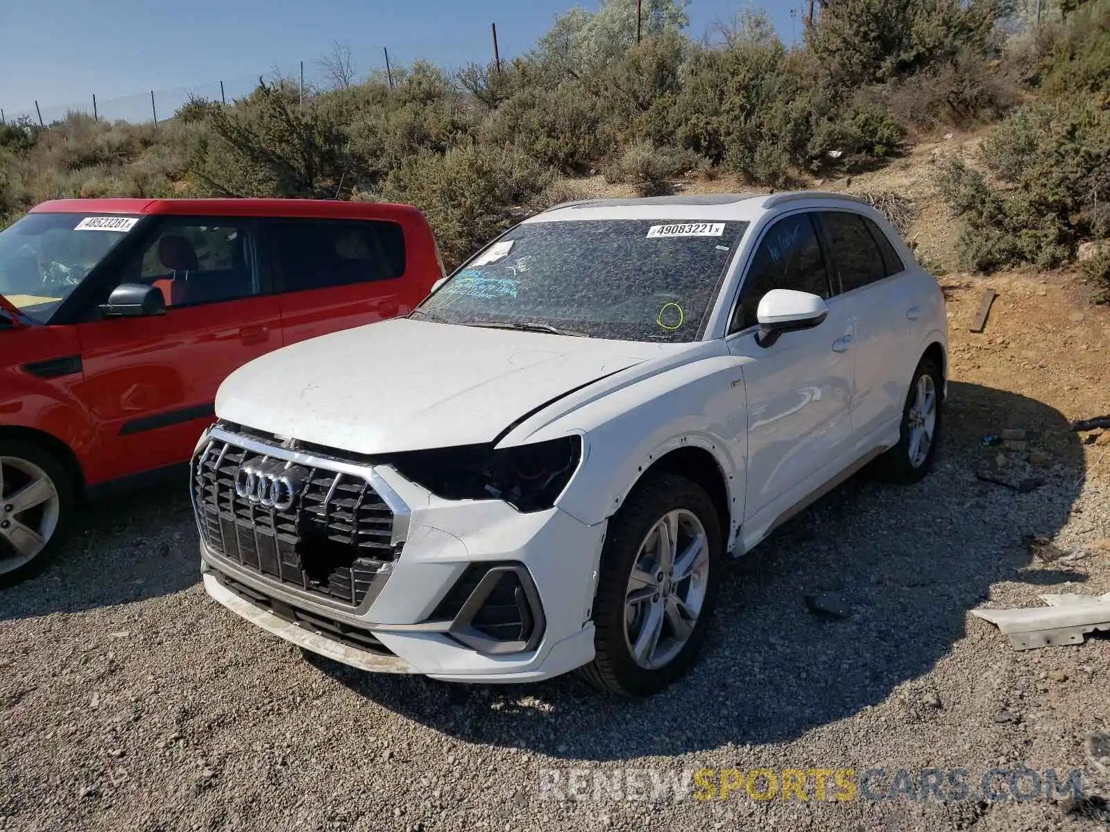 2 Photograph of a damaged car WA1EECF3XL1103901 AUDI Q3 2020