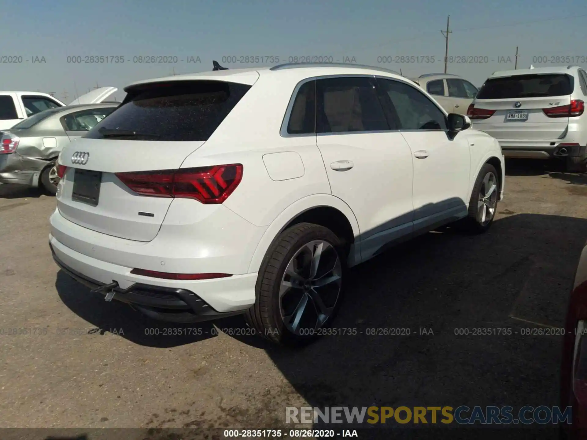 4 Фотография поврежденного автомобиля WA1EEDF37L1035059 AUDI Q3 2020