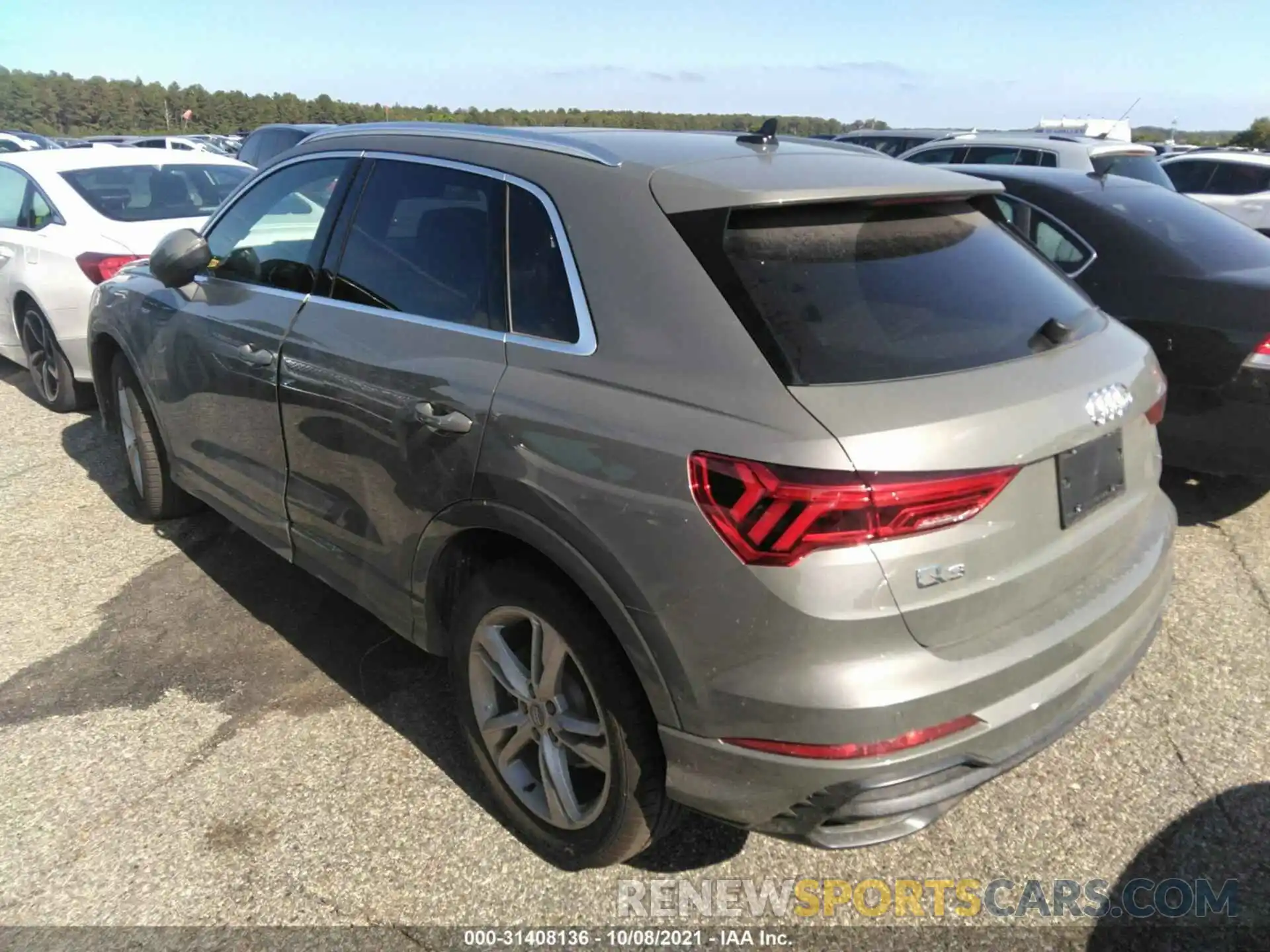 3 Фотография поврежденного автомобиля WA1FECF32L1036487 AUDI Q3 2020