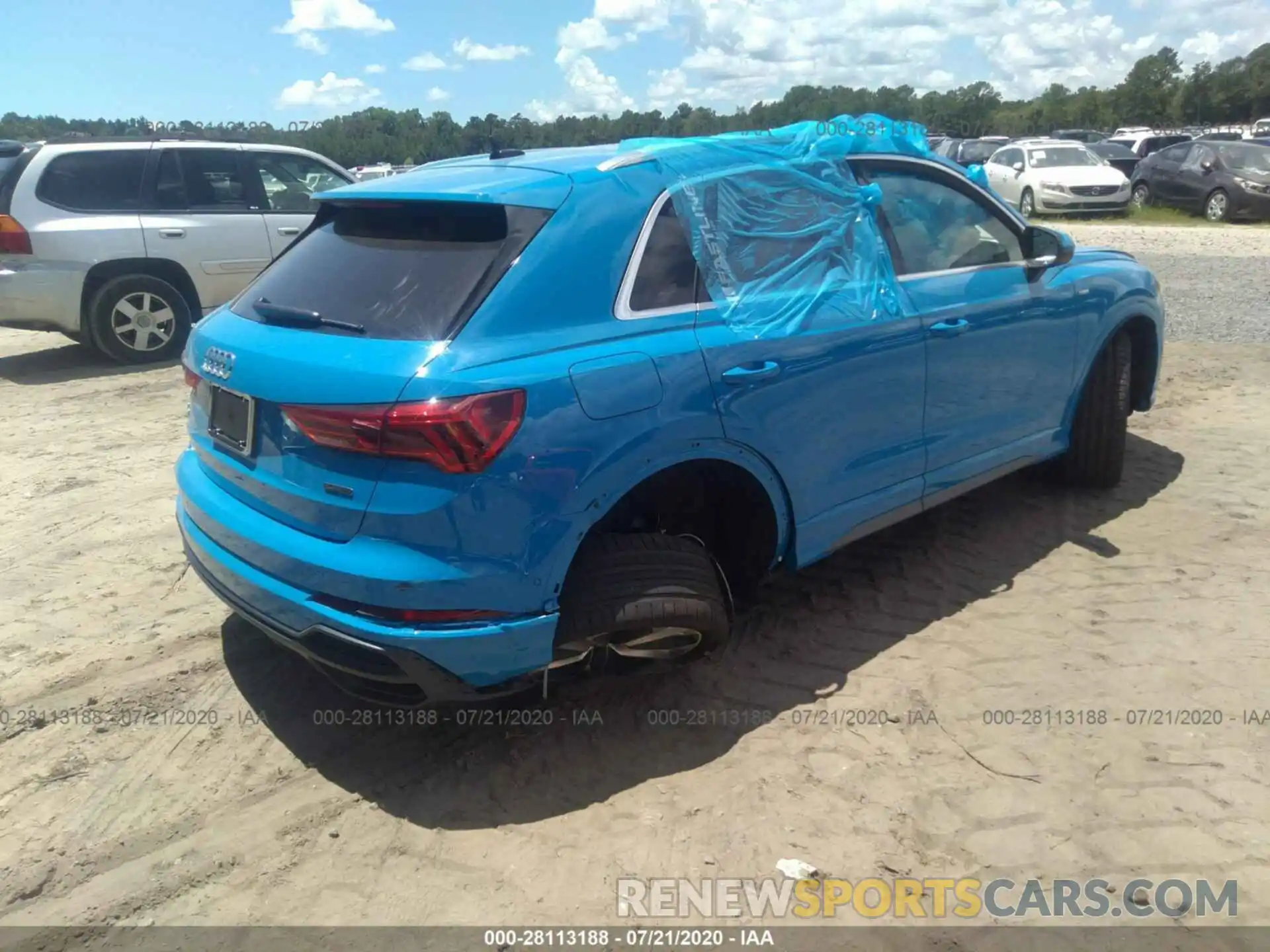 4 Фотография поврежденного автомобиля WA1FECF34L1081432 AUDI Q3 2020