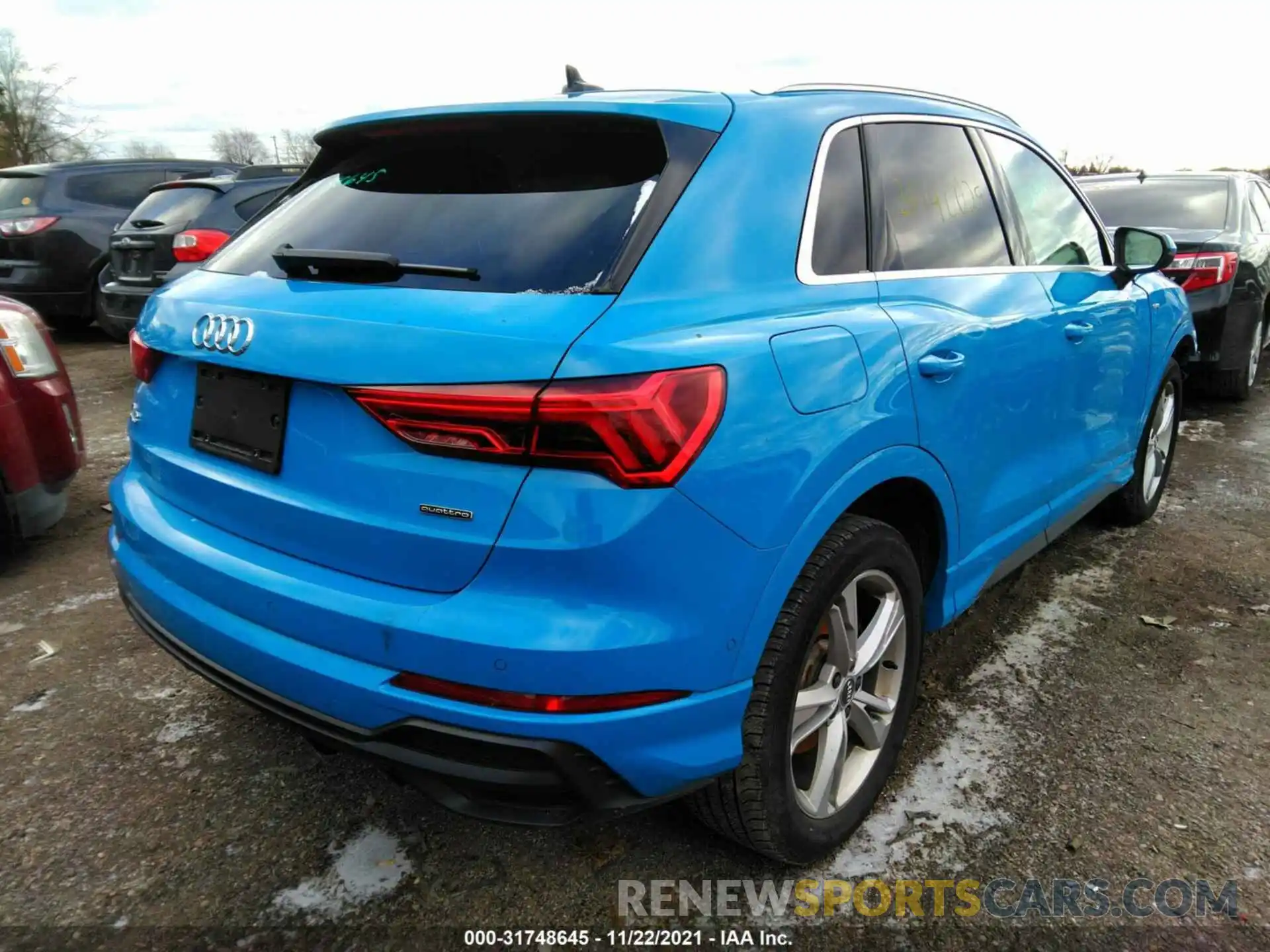 4 Фотография поврежденного автомобиля WA1FECF35L1021191 AUDI Q3 2020