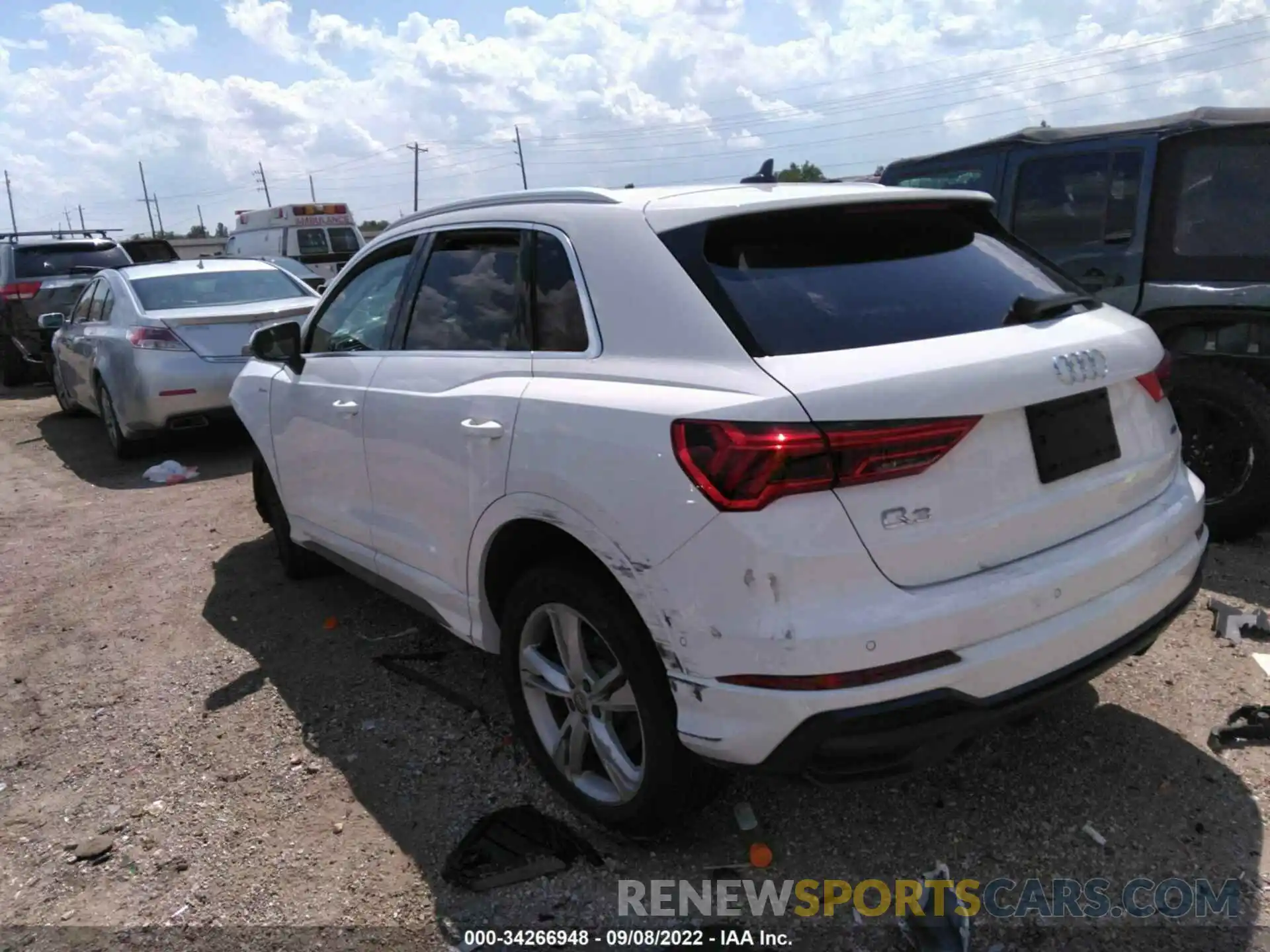 3 Photograph of a damaged car WA1FECF36L1016355 AUDI Q3 2020