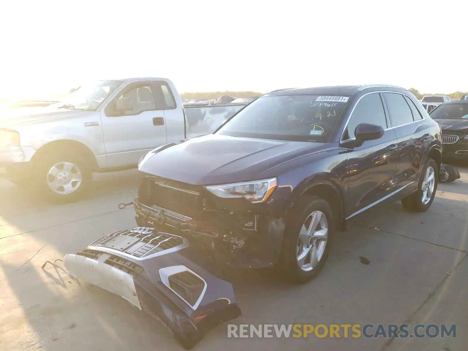 2 Photograph of a damaged car WA1AUCF30M1070314 AUDI Q3 2021