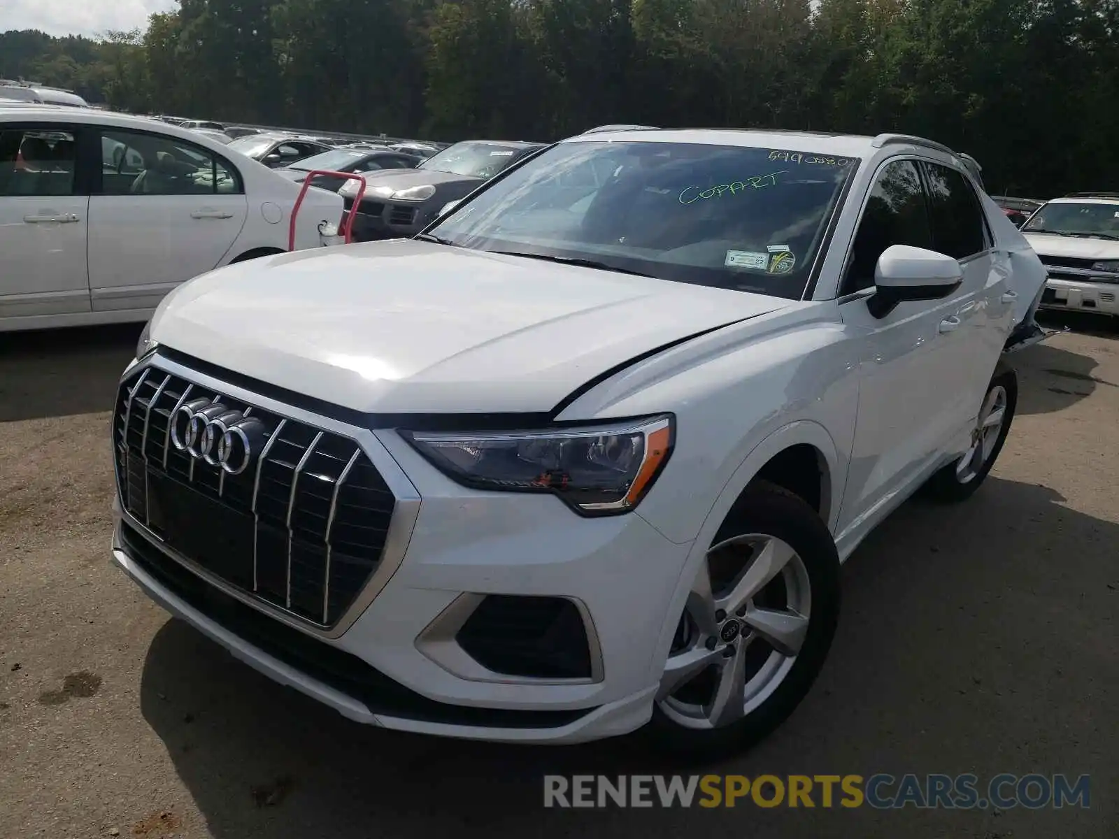 2 Photograph of a damaged car WA1AUCF30M1130852 AUDI Q3 2021