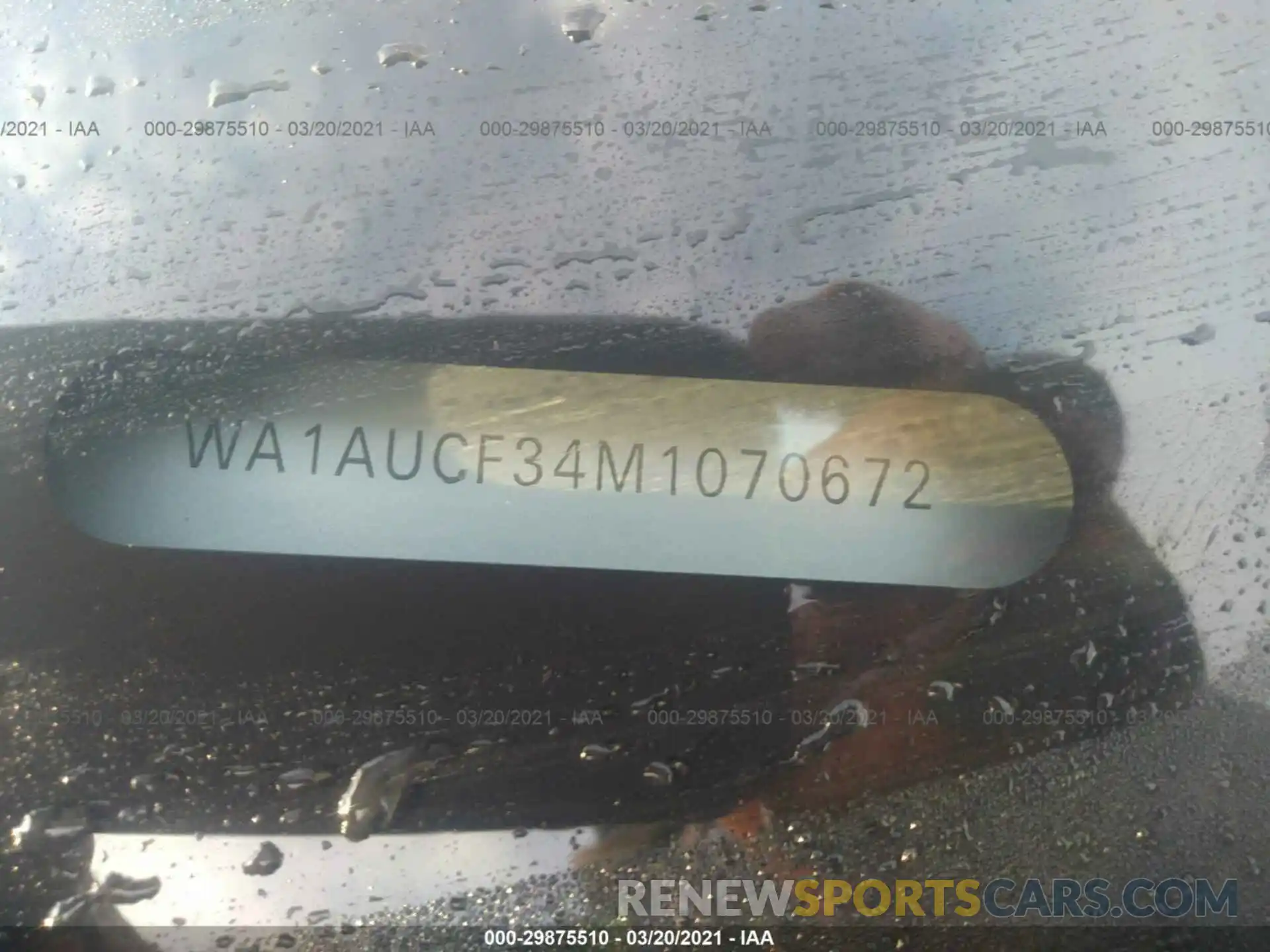 9 Photograph of a damaged car WA1AUCF34M1070672 AUDI Q3 2021