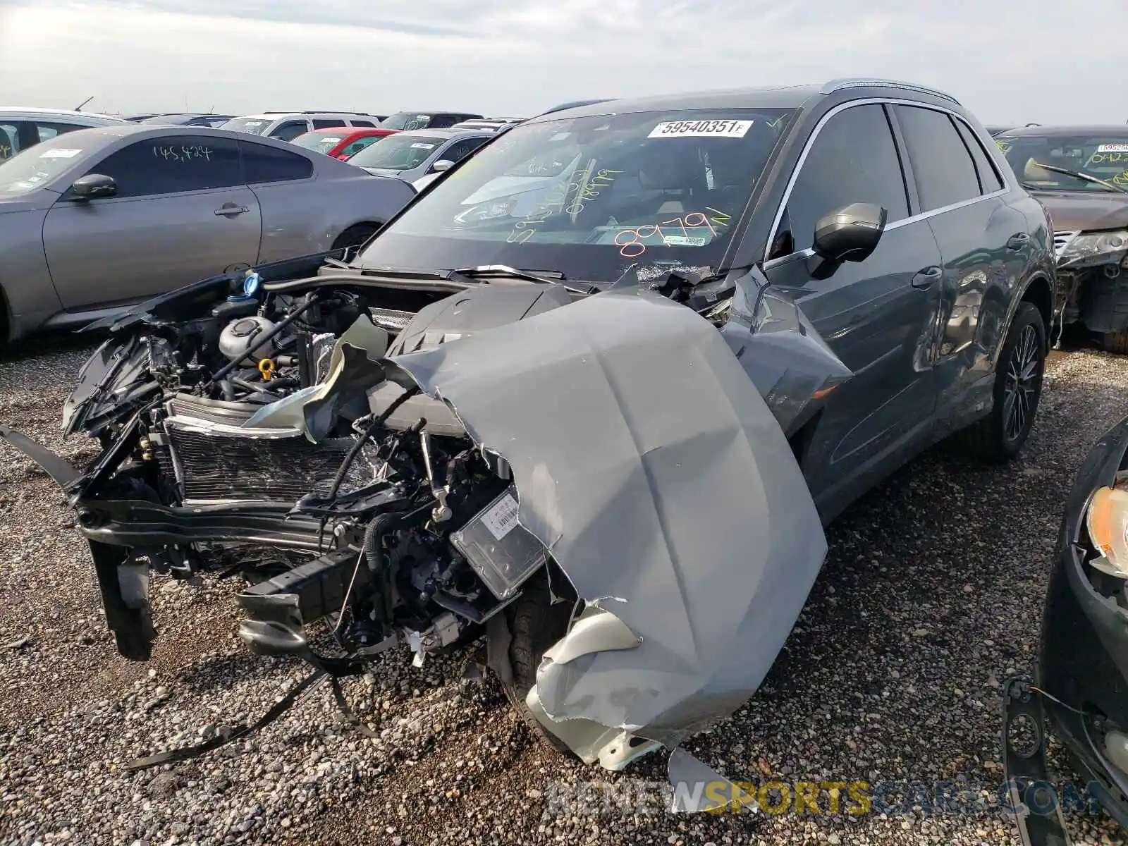 2 Photograph of a damaged car WA1AUCF34M1078979 AUDI Q3 2021