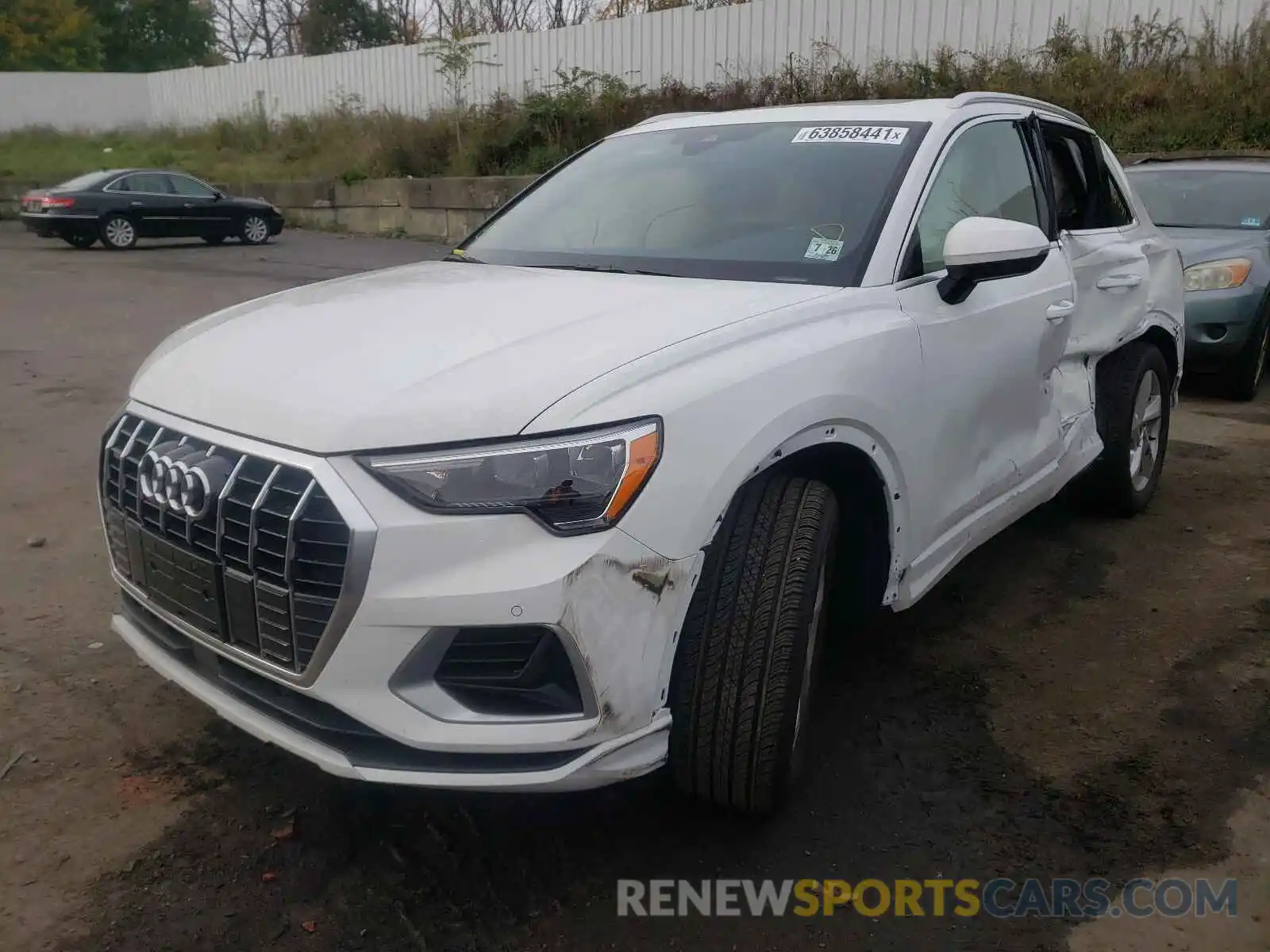 2 Photograph of a damaged car WA1AUCF34M1146133 AUDI Q3 2021