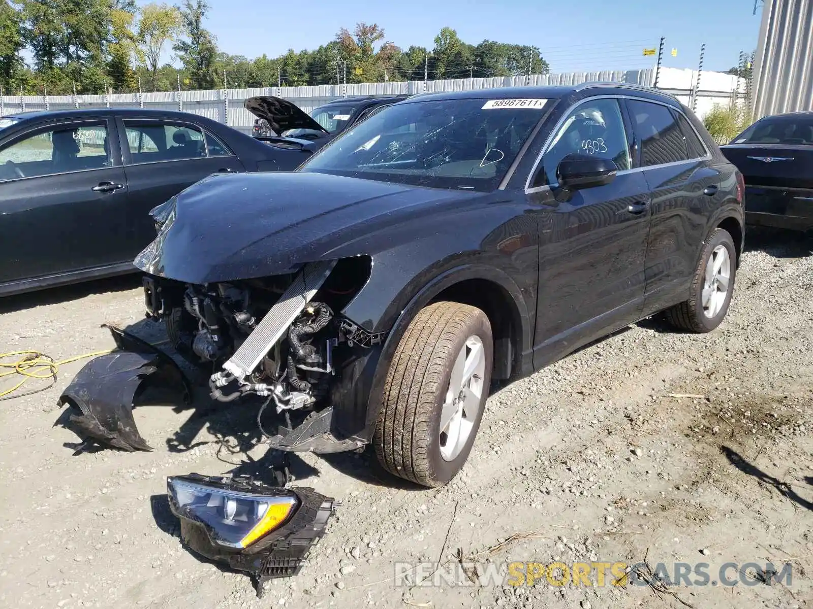 2 Photograph of a damaged car WA1AUCF35M1086458 AUDI Q3 2021